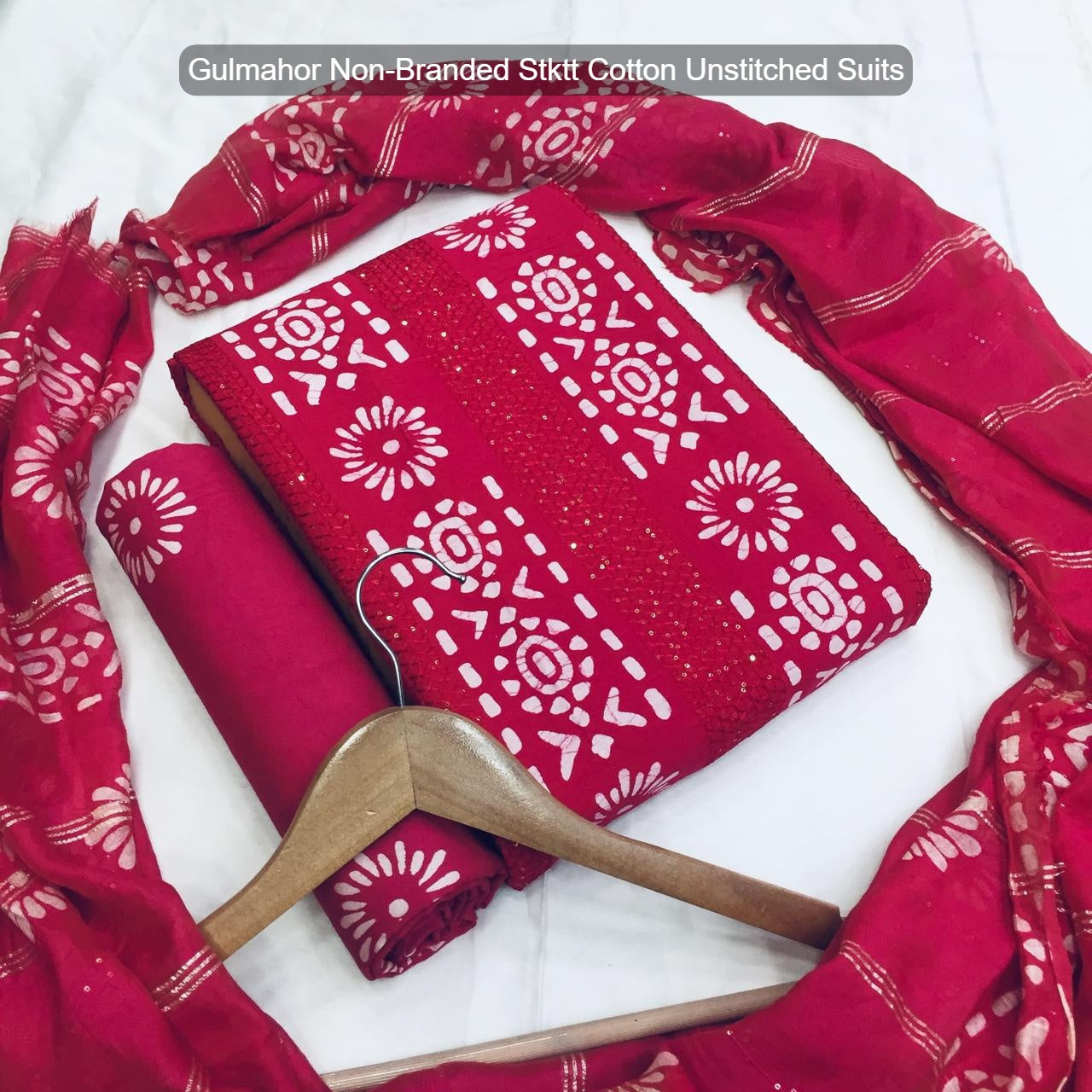Gulmahor Non-Branded Stktt Cotton Unstitched Suits
