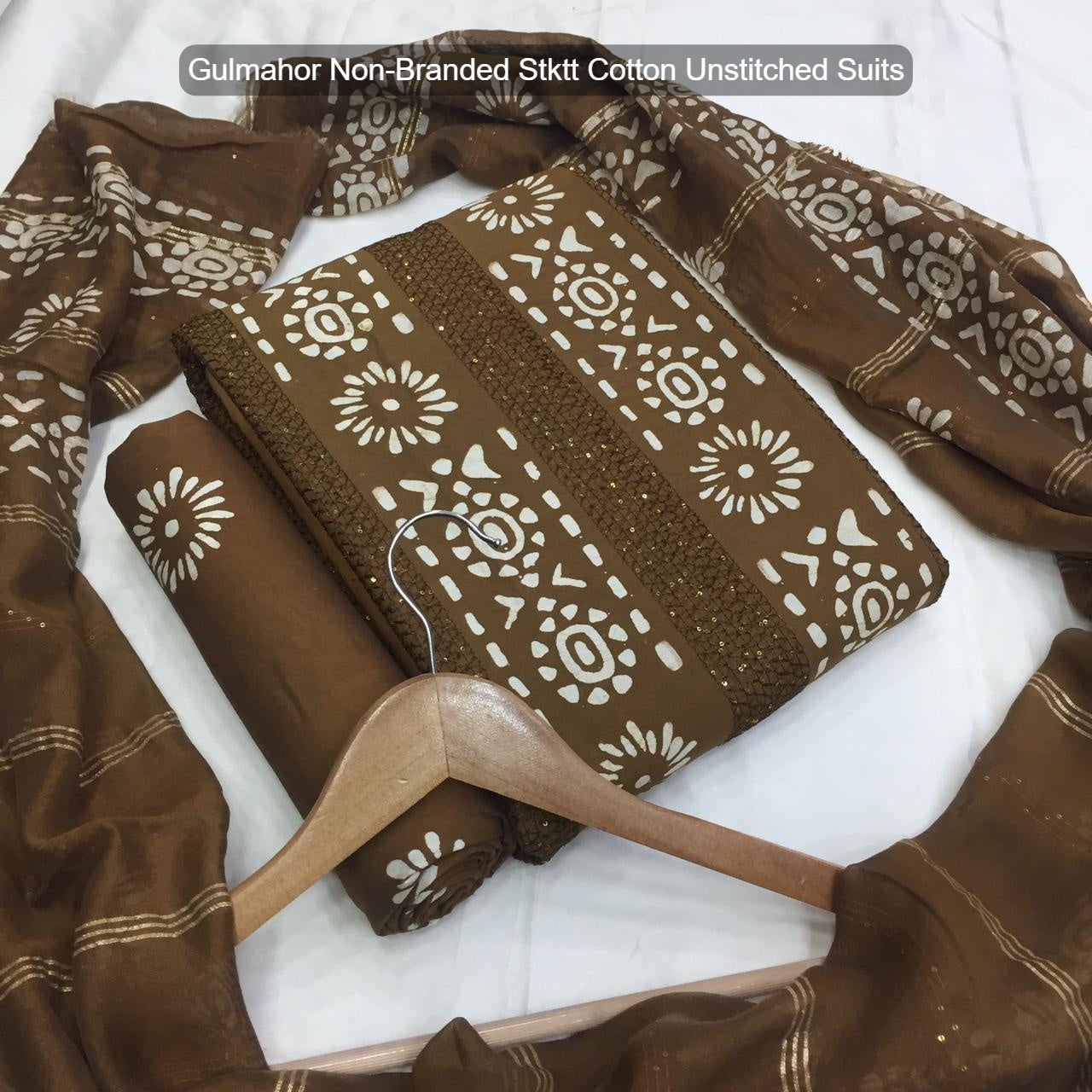 Gulmahor Non-Branded Stktt Cotton Unstitched Suits
