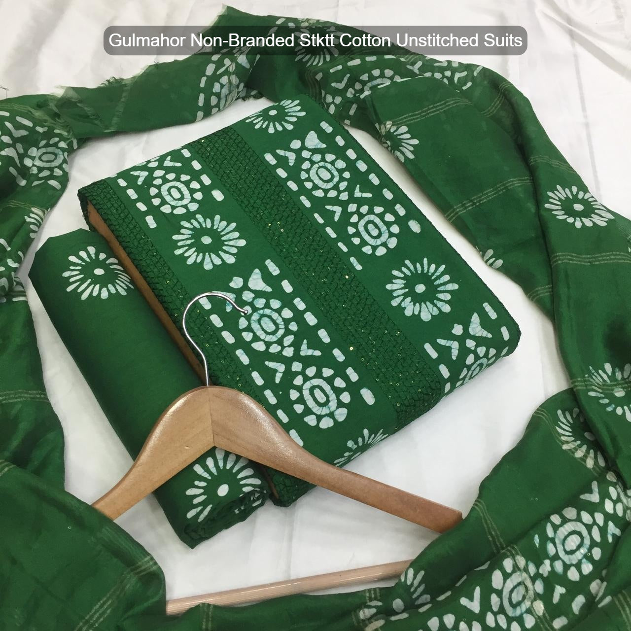 Gulmahor Non-Branded Stktt Cotton Unstitched Suits