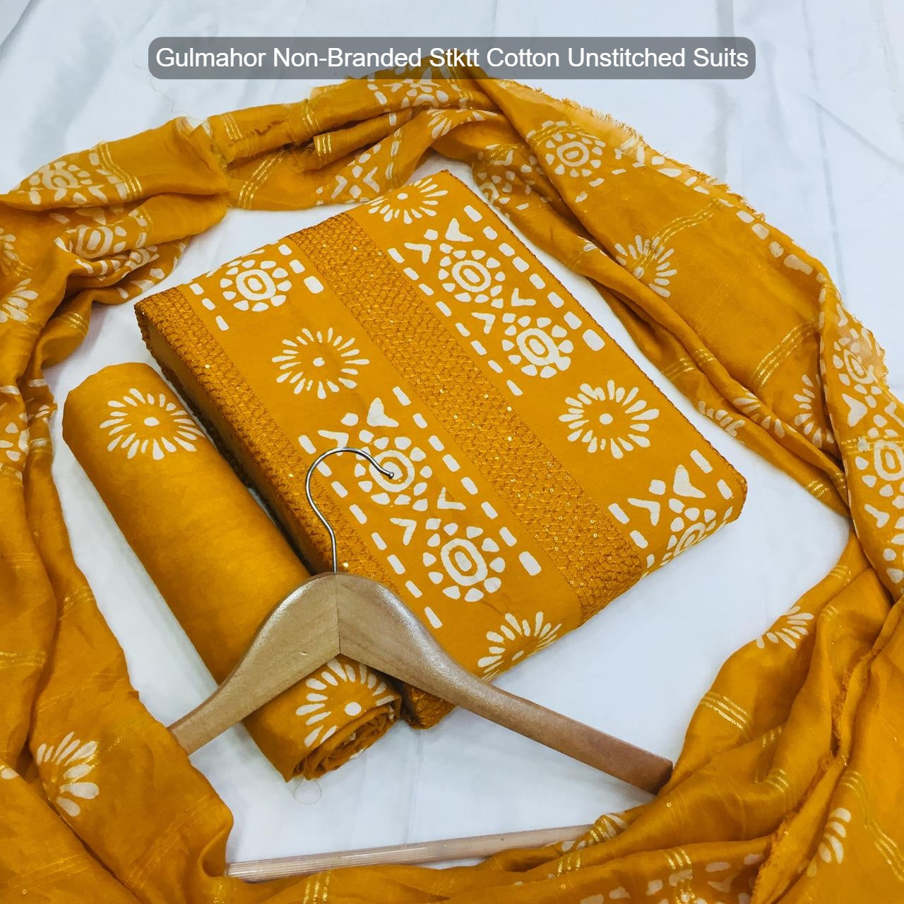 Gulmahor Non-Branded Stktt Cotton Unstitched Suits