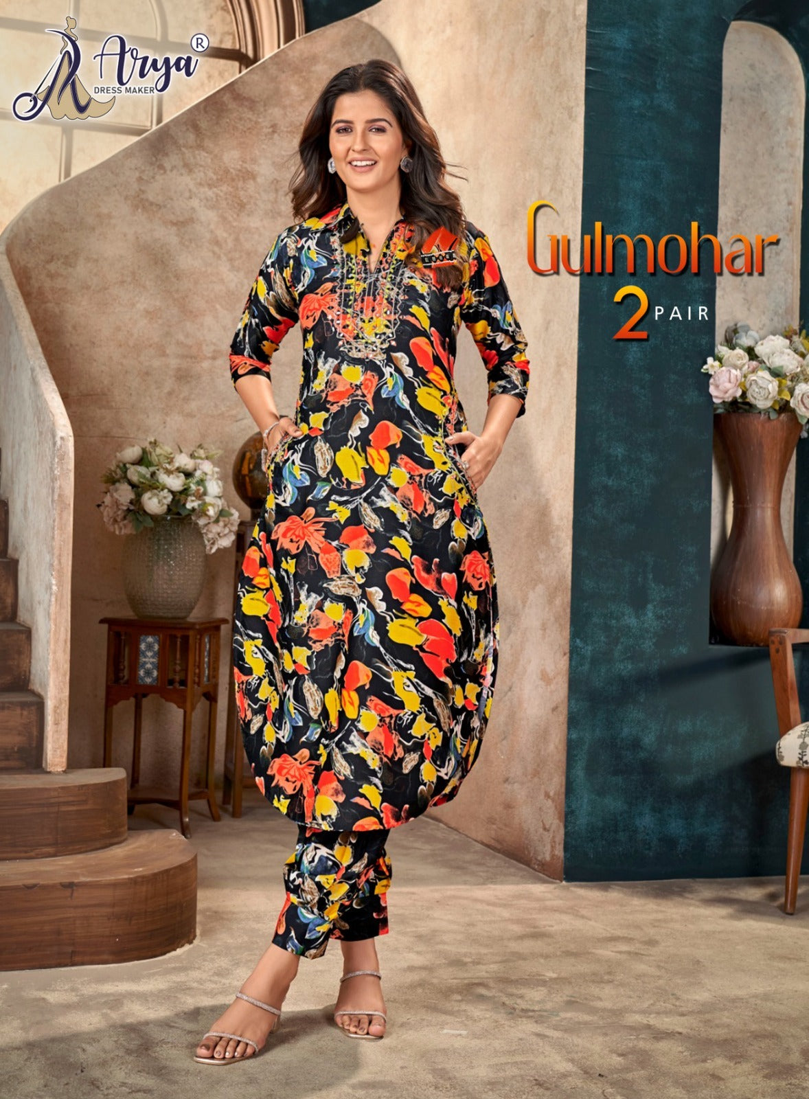 Gulmohar Vol 2 Adm Print Co Ord Set