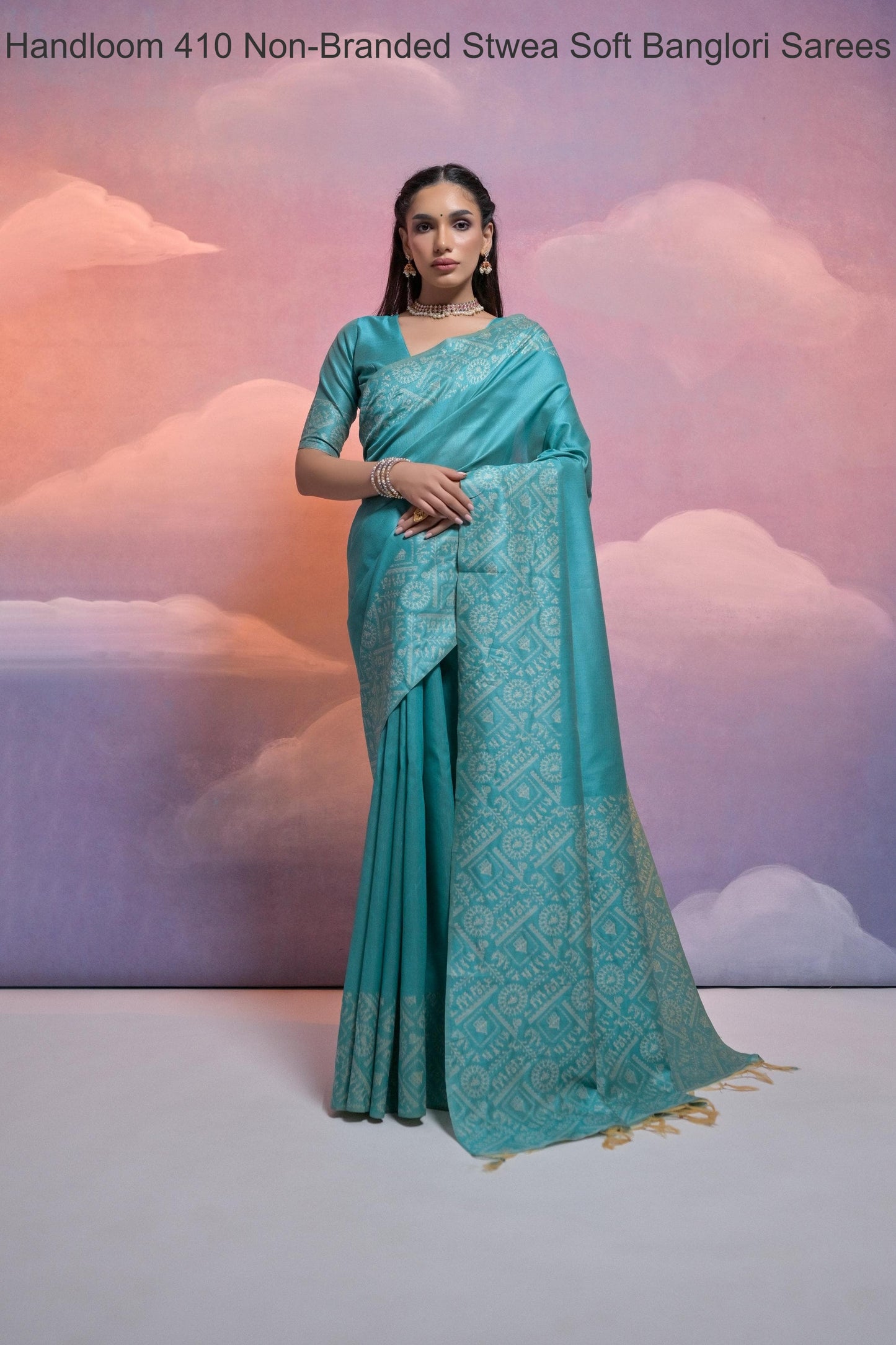 Handloom 410 Non-Branded Stwea Soft Banglori Sarees