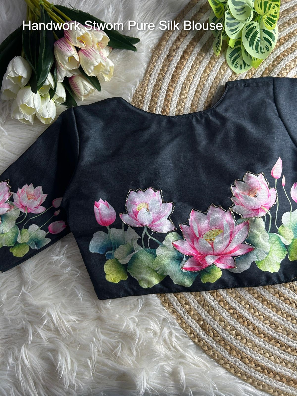 Handwork Stwom Pure Silk Blouse
