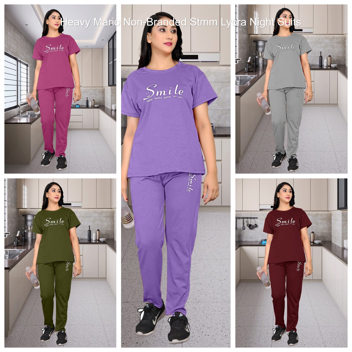 Heavy Mario Non-Branded Stmm Lycra Night Suits
