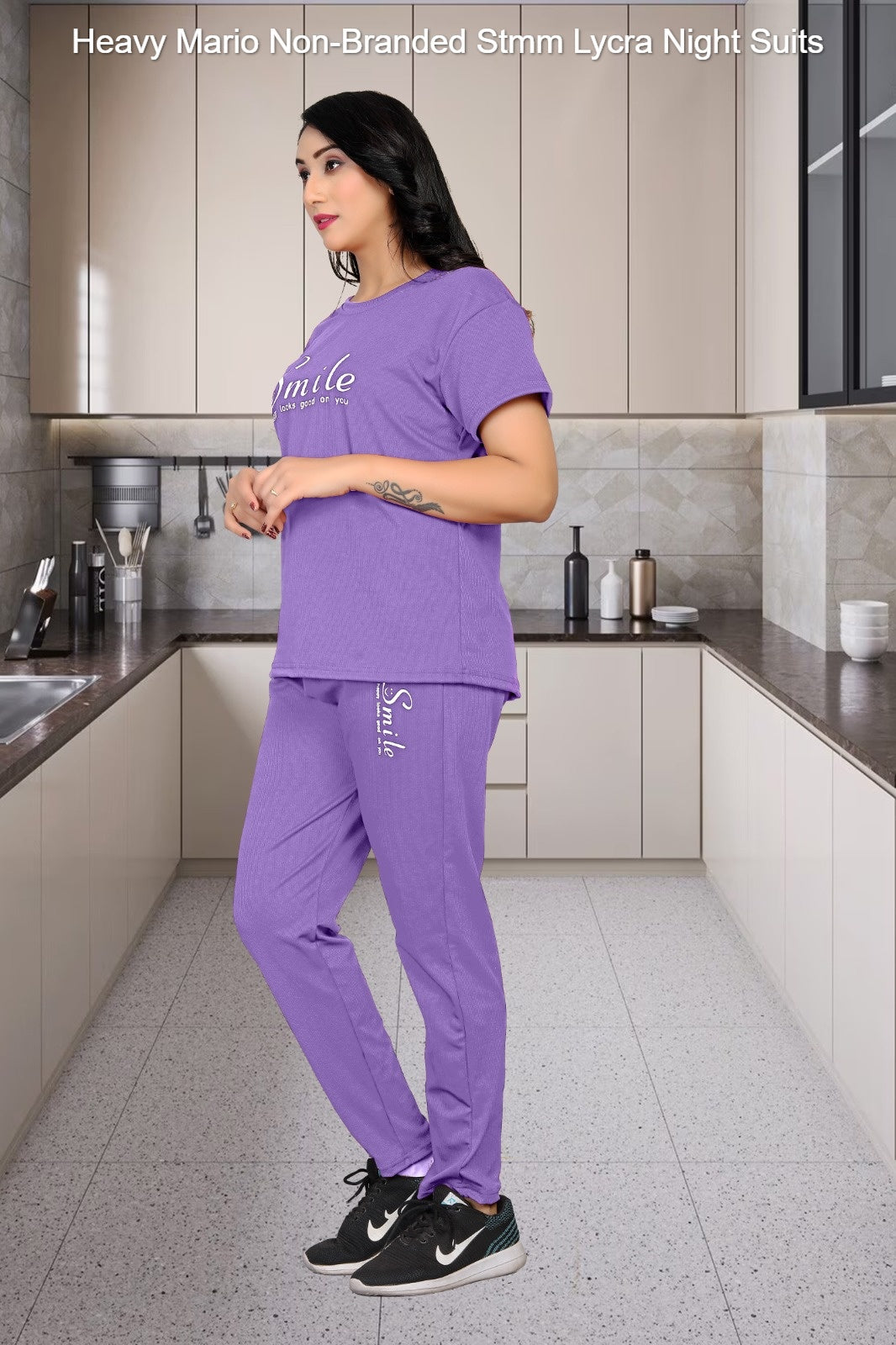 Heavy Mario Non-Branded Stmm Lycra Night Suits