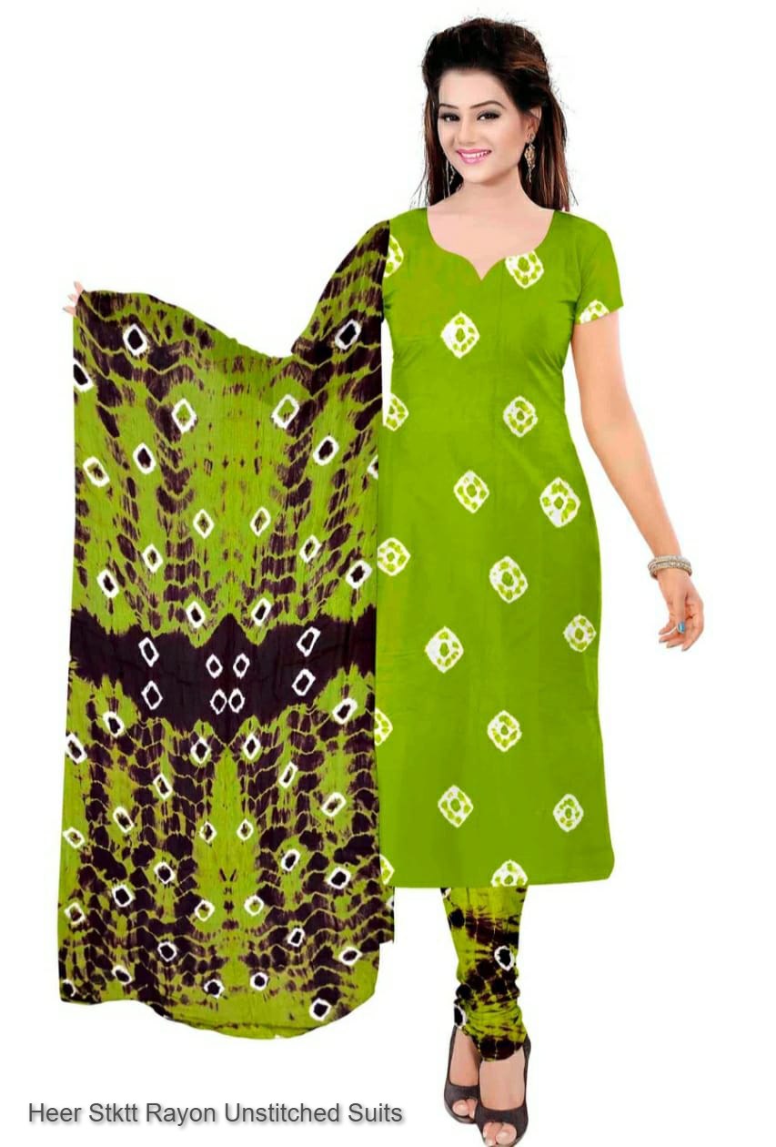 Heer Stktt Rayon Unstitched Suits