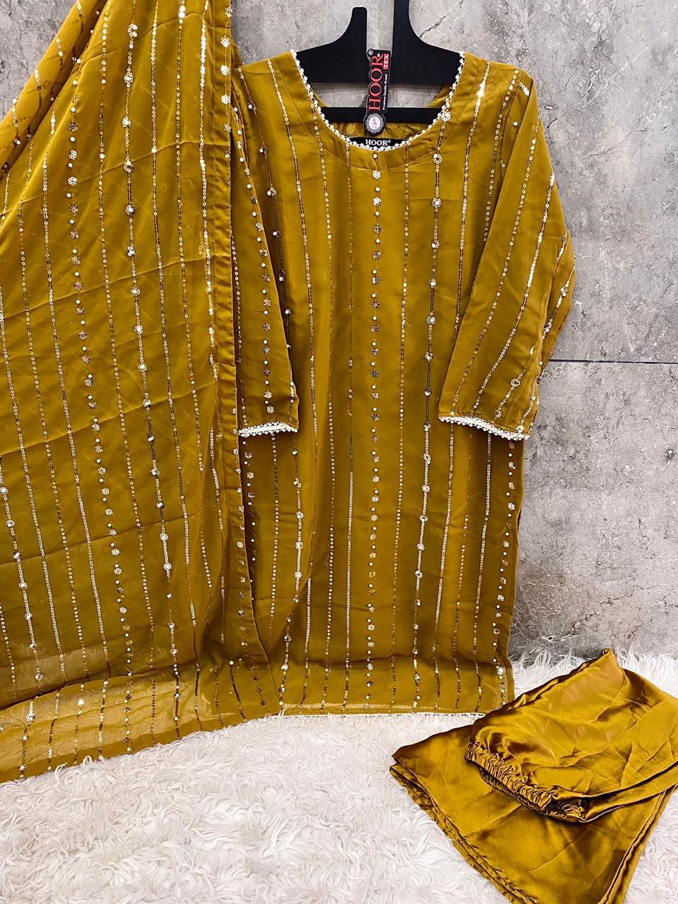 Hf-67B Hoor Tex Georgette Pakistani Readymade Suits