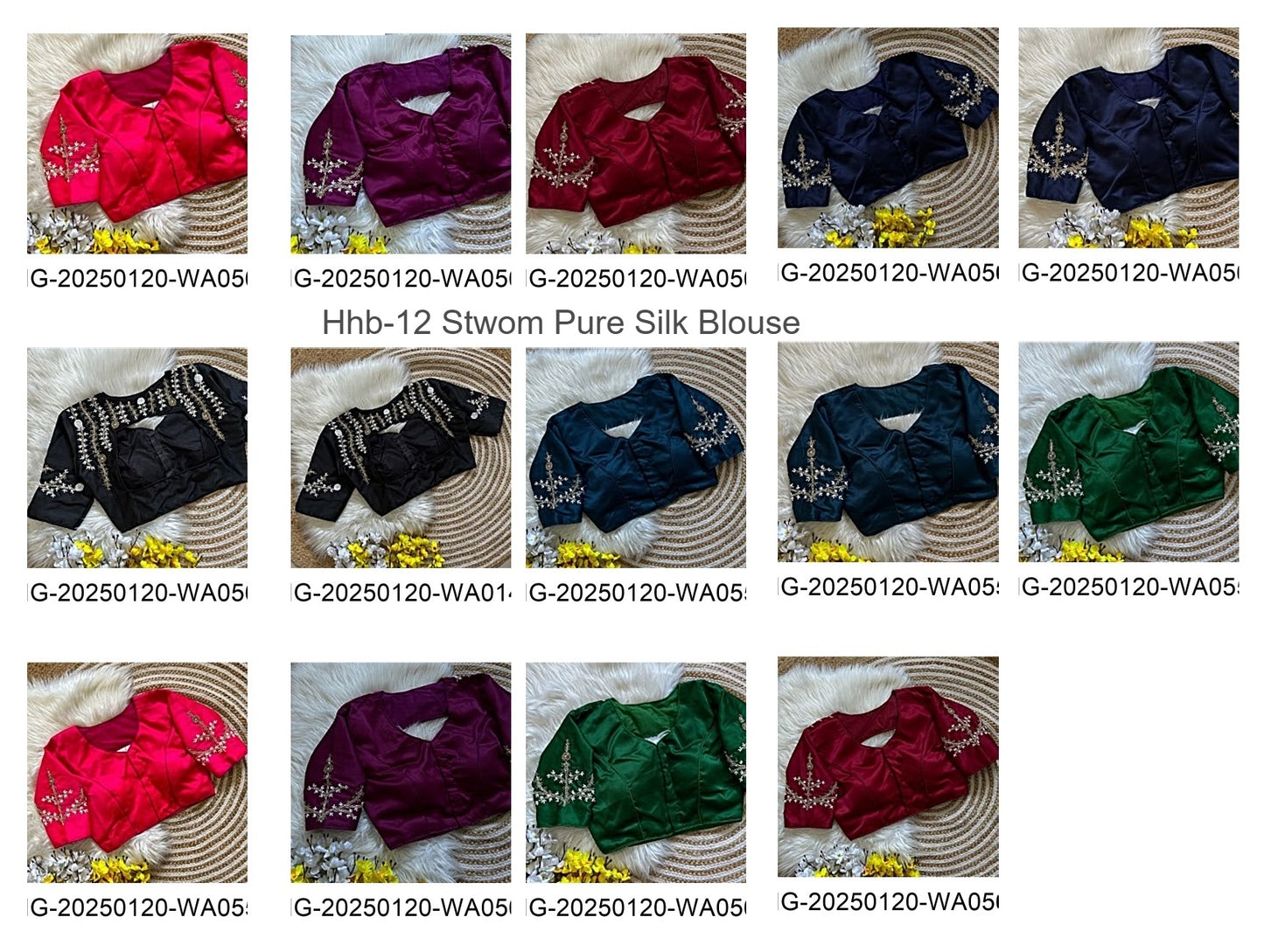 Hhb-12 Stwom Pure Silk Blouse