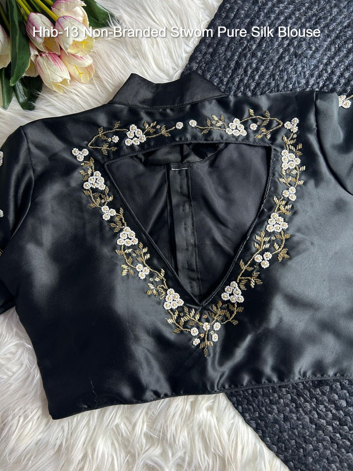 Hhb-13 Non-Branded Stwom Pure Silk Blouse