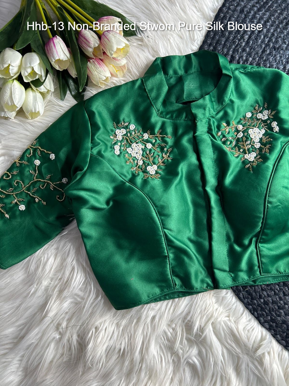 Hhb-13 Non-Branded Stwom Pure Silk Blouse