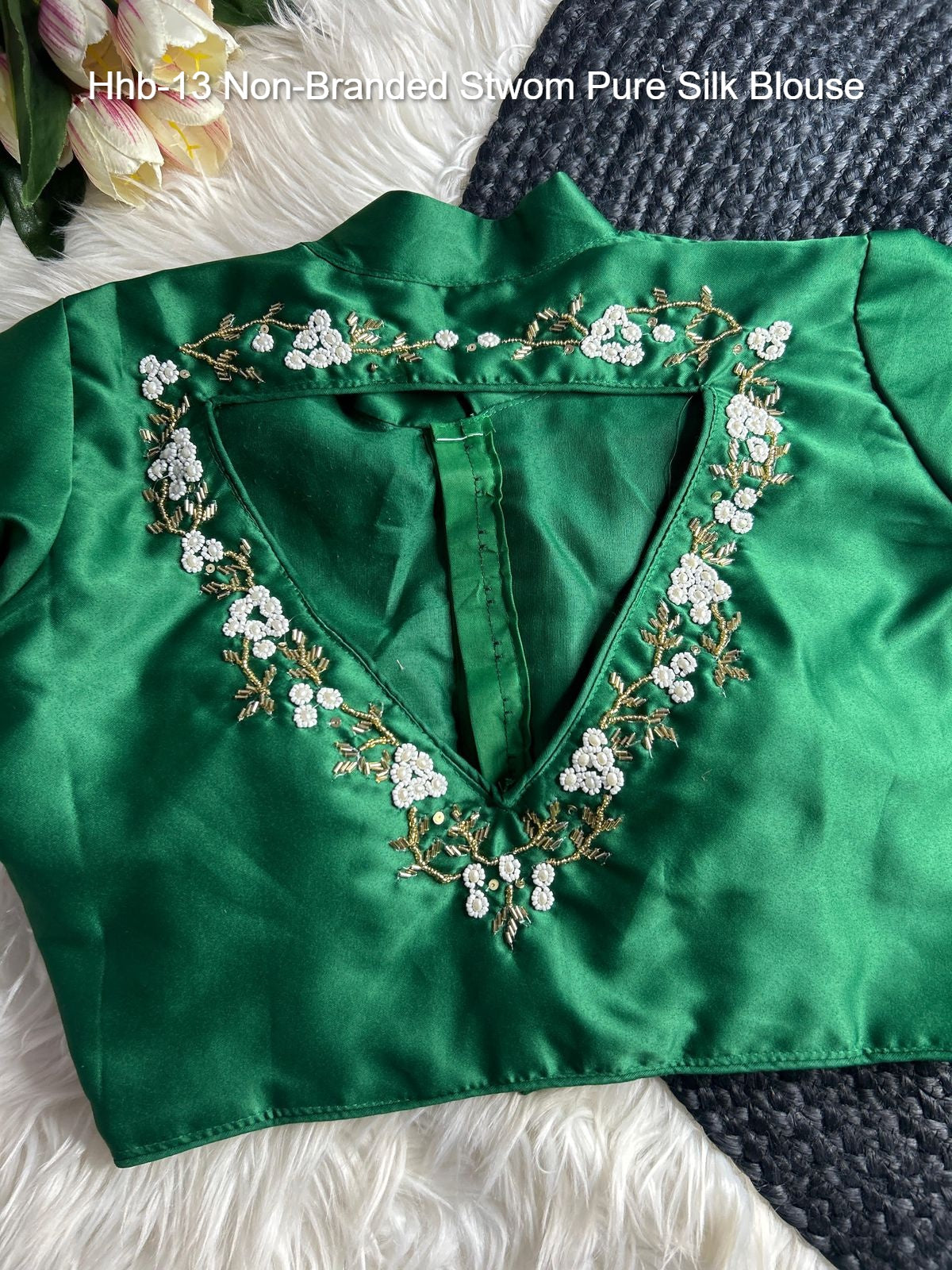 Hhb-13 Non-Branded Stwom Pure Silk Blouse