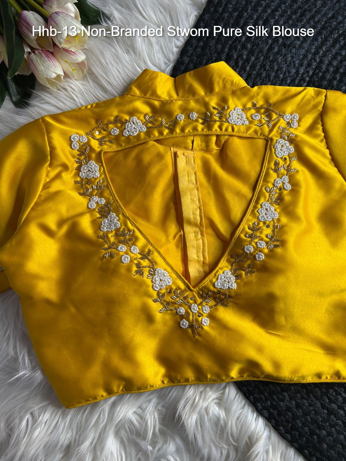 Hhb-13 Non-Branded Stwom Pure Silk Blouse