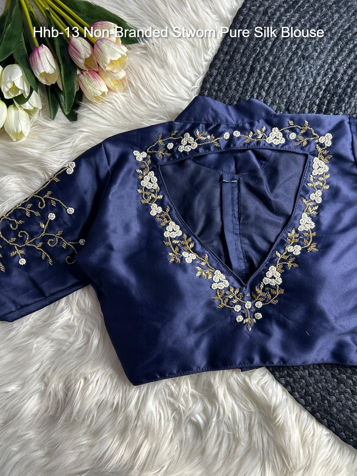 Hhb-13 Non-Branded Stwom Pure Silk Blouse