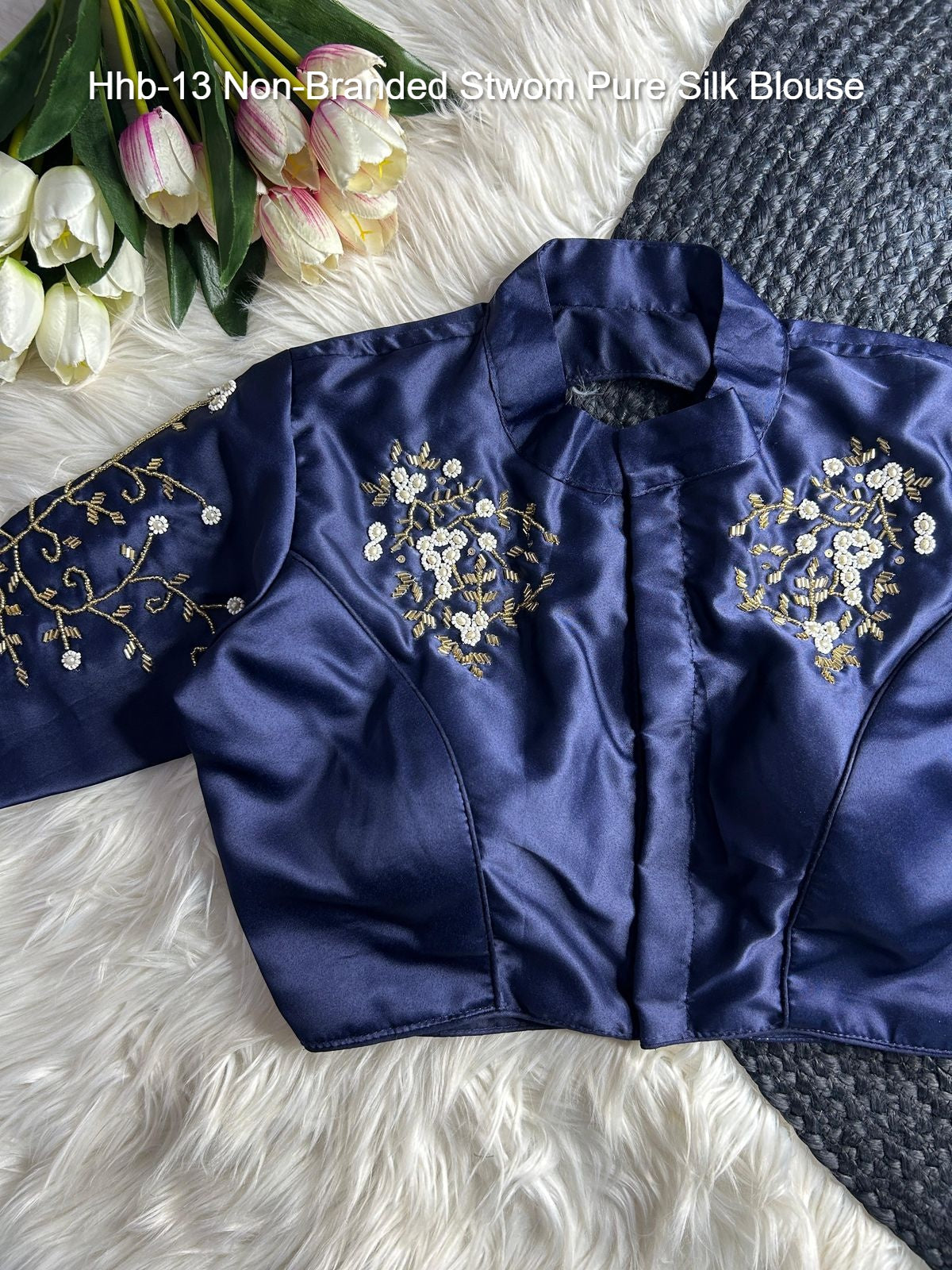 Hhb-13 Non-Branded Stwom Pure Silk Blouse