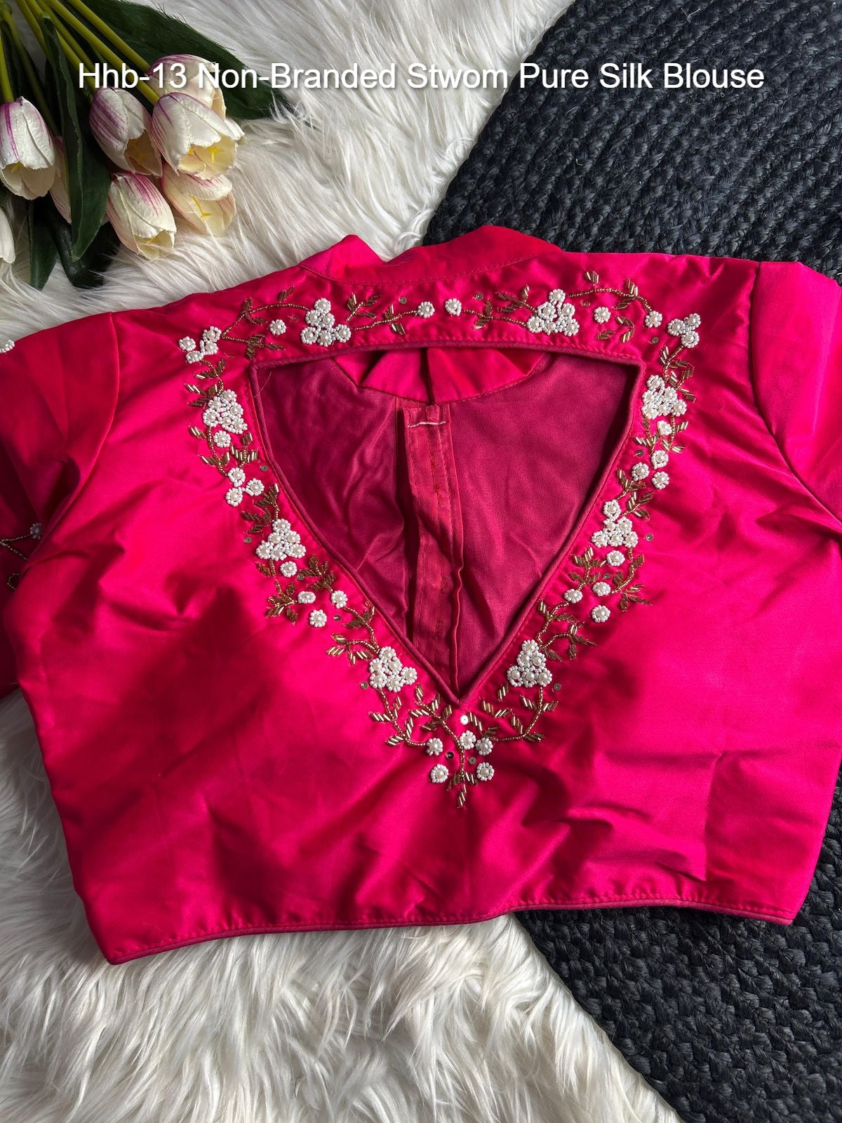 Hhb-13 Non-Branded Stwom Pure Silk Blouse