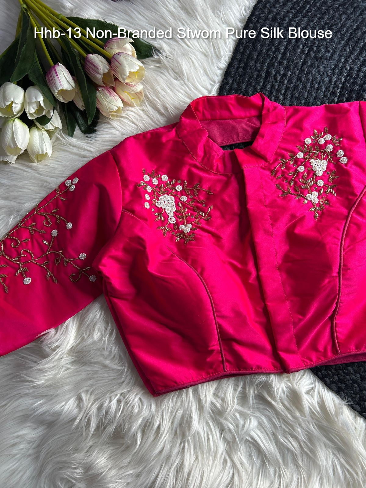 Hhb-13 Non-Branded Stwom Pure Silk Blouse
