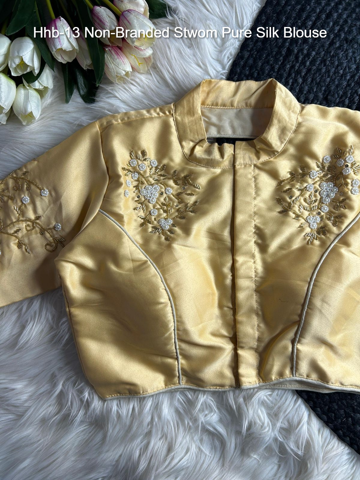 Hhb-13 Non-Branded Stwom Pure Silk Blouse