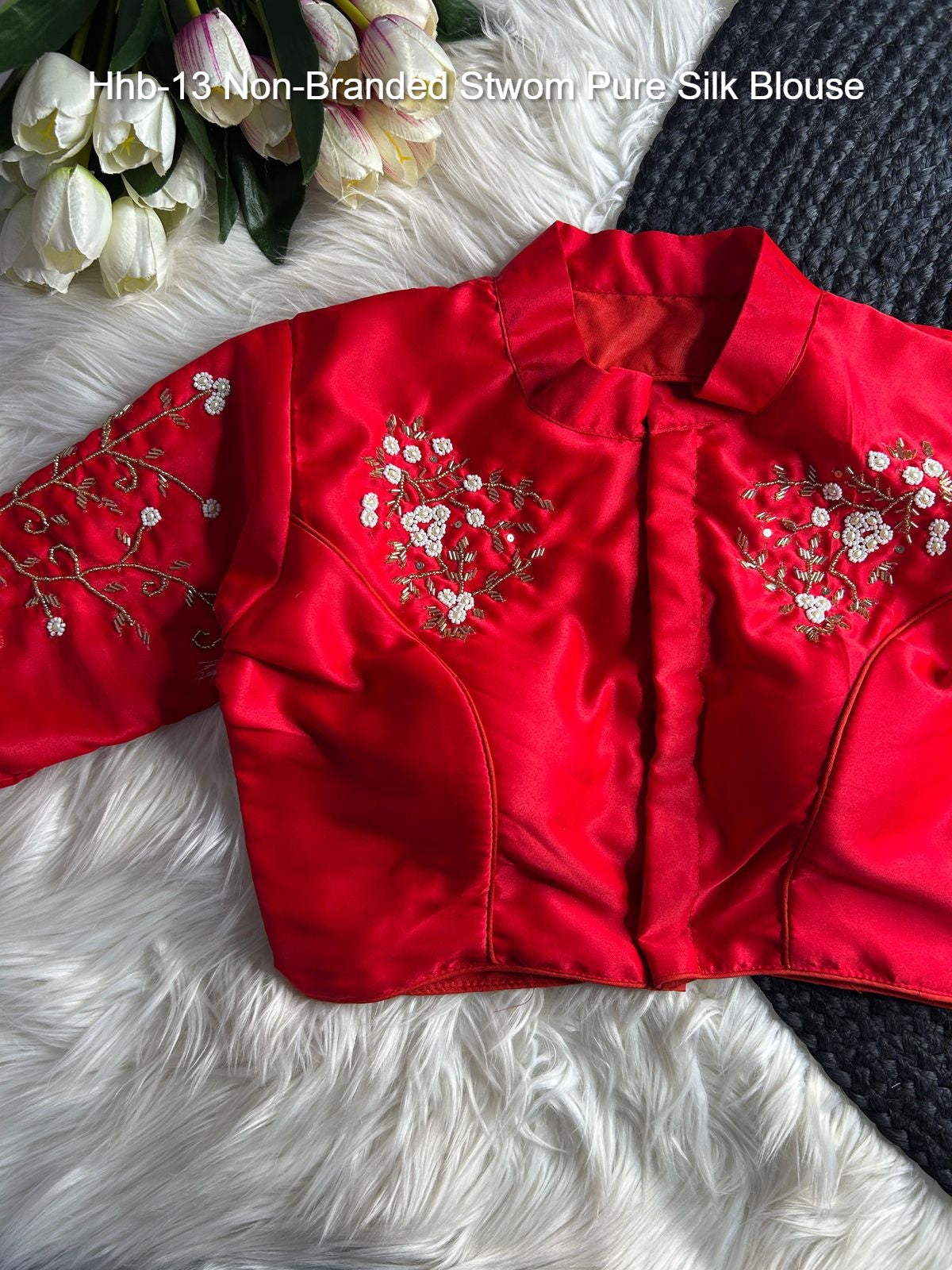 Hhb-13 Non-Branded Stwom Pure Silk Blouse