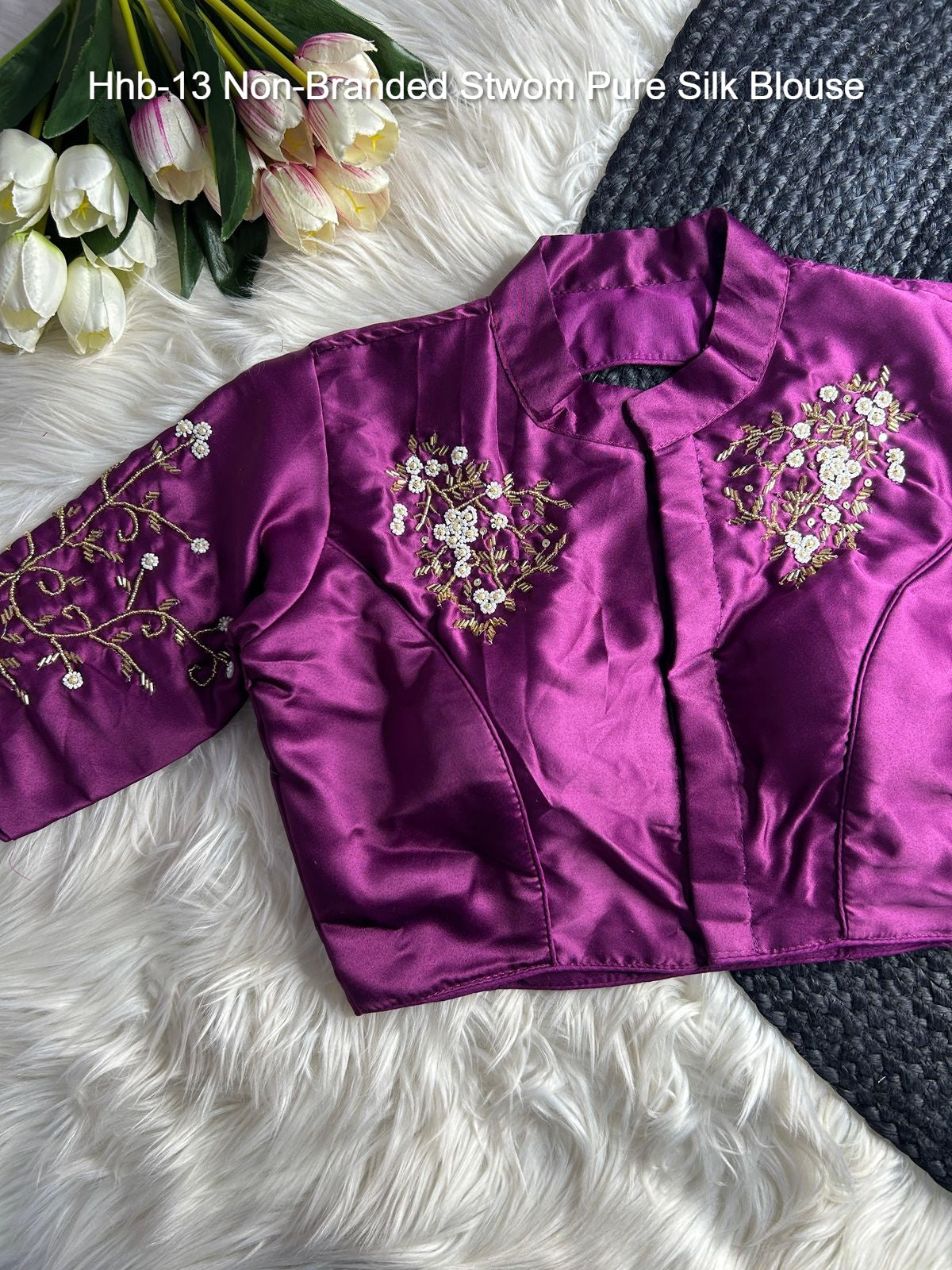 Hhb-13 Non-Branded Stwom Pure Silk Blouse