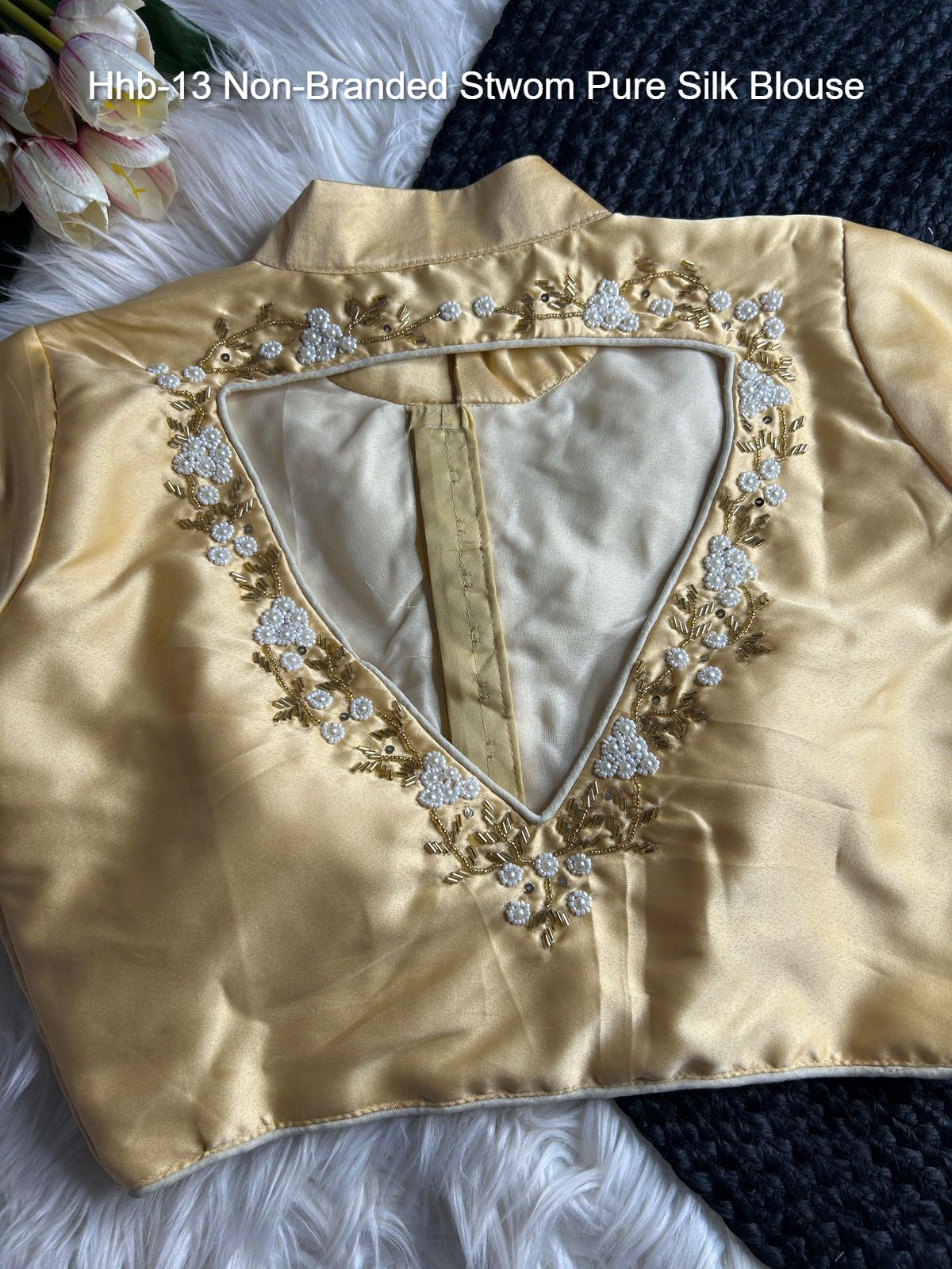 Hhb-13 Non-Branded Stwom Pure Silk Blouse