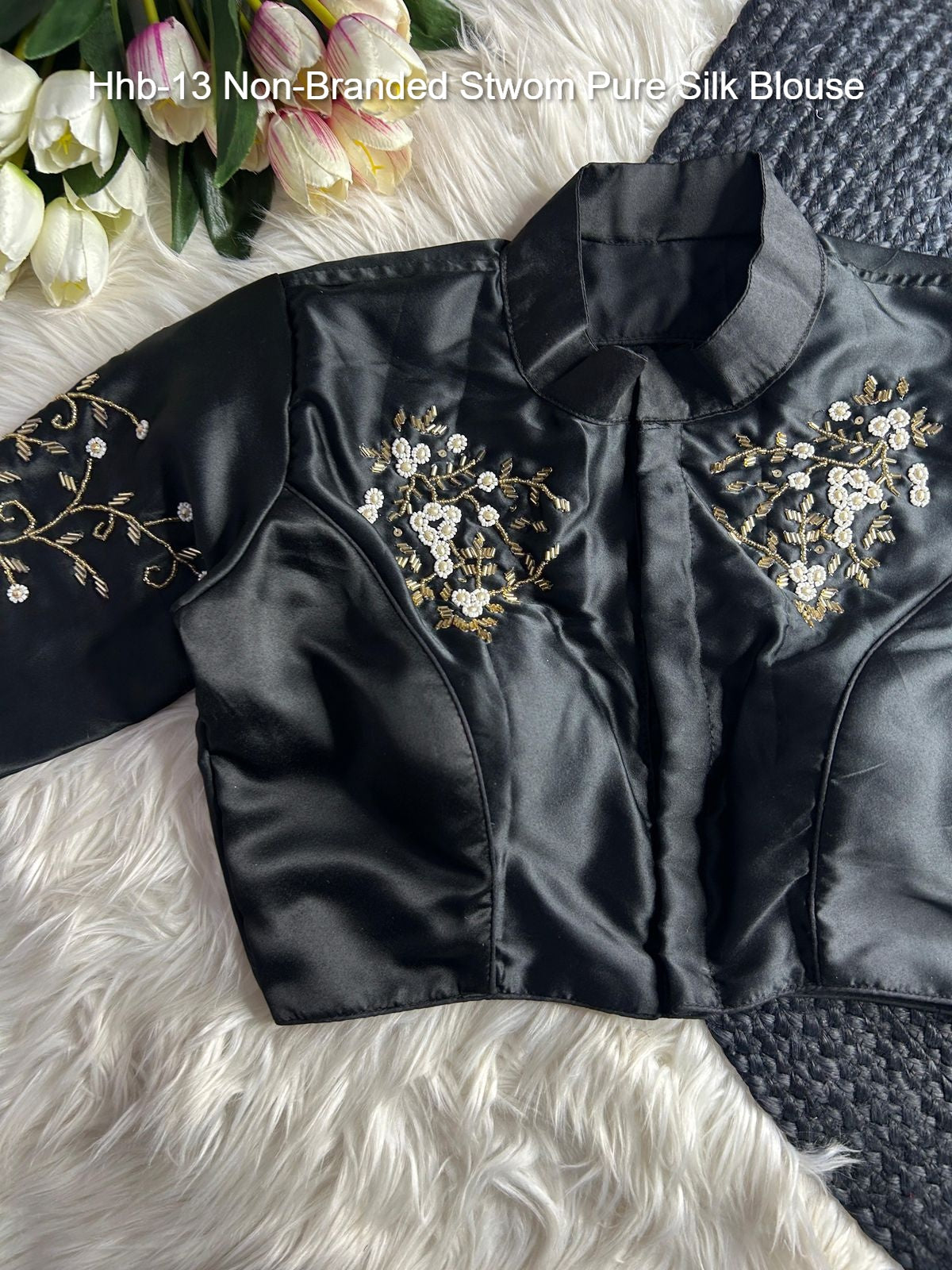 Hhb-13 Non-Branded Stwom Pure Silk Blouse