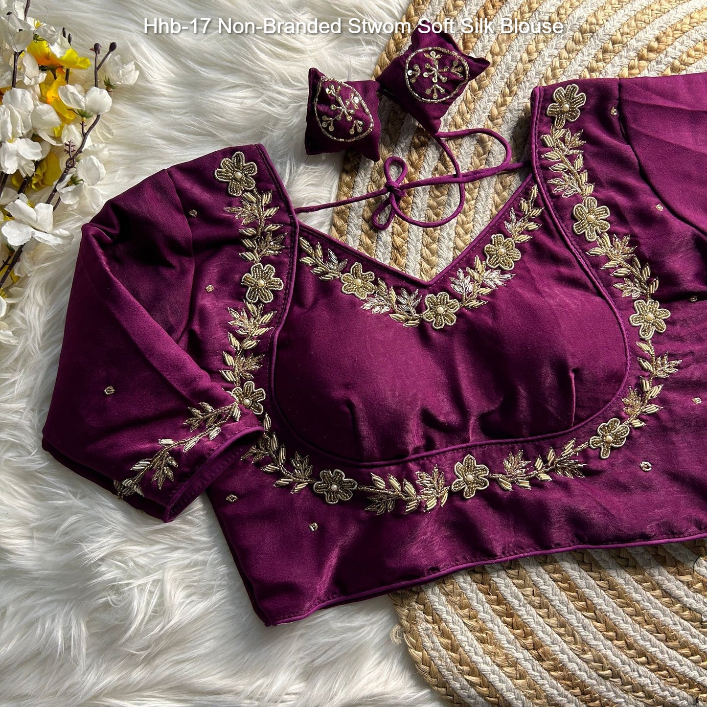 Hhb-17 Non-Branded Stwom Soft Silk Blouse
