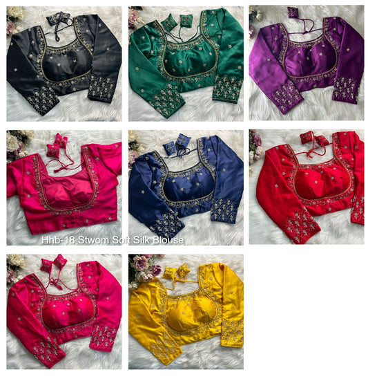 Hhb-18 Stwom Soft Silk Blouse