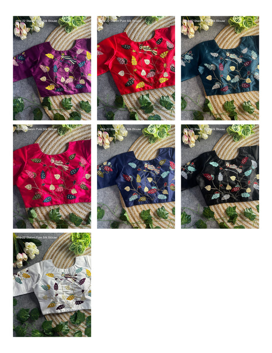Hhb-22 Non-Branded Stwom Pure Silk Blouse