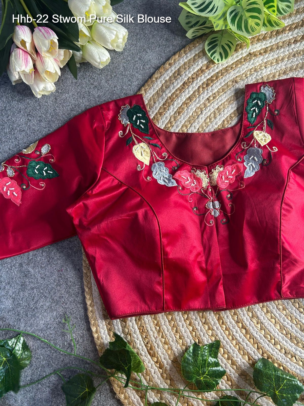 Hhb-22 Non-Branded Stwom Pure Silk Blouse