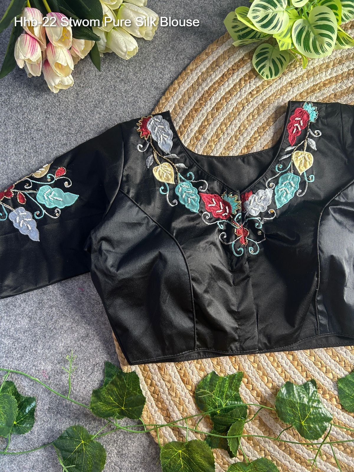 Hhb-22 Non-Branded Stwom Pure Silk Blouse