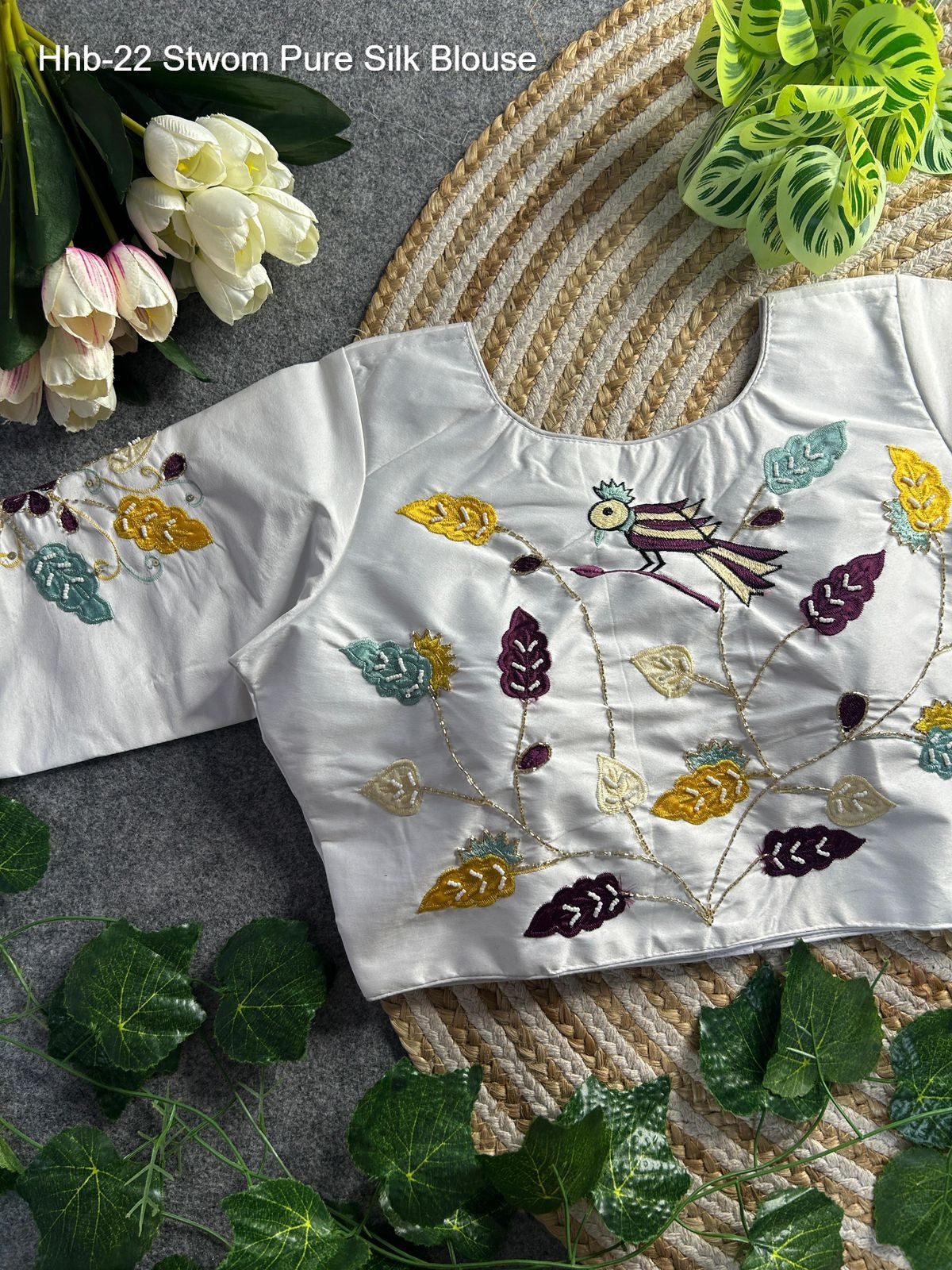 Hhb-22 Non-Branded Stwom Pure Silk Blouse