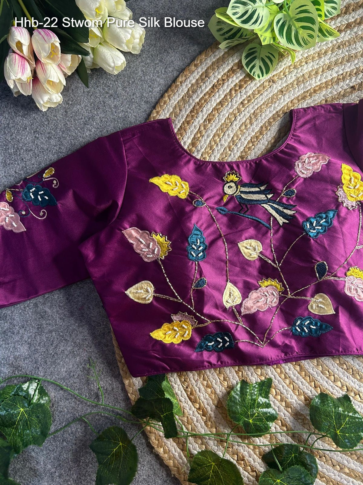Hhb-22 Non-Branded Stwom Pure Silk Blouse