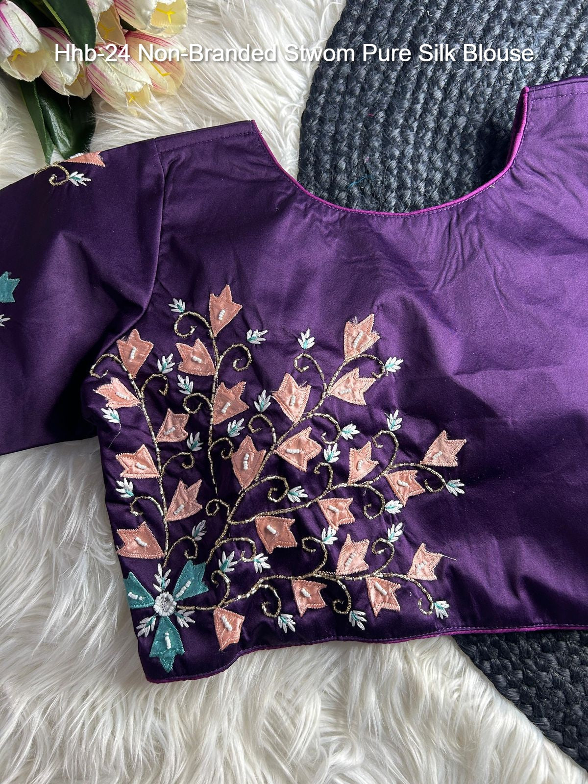 Hhb-24 Non-Branded Stwom Pure Silk Blouse