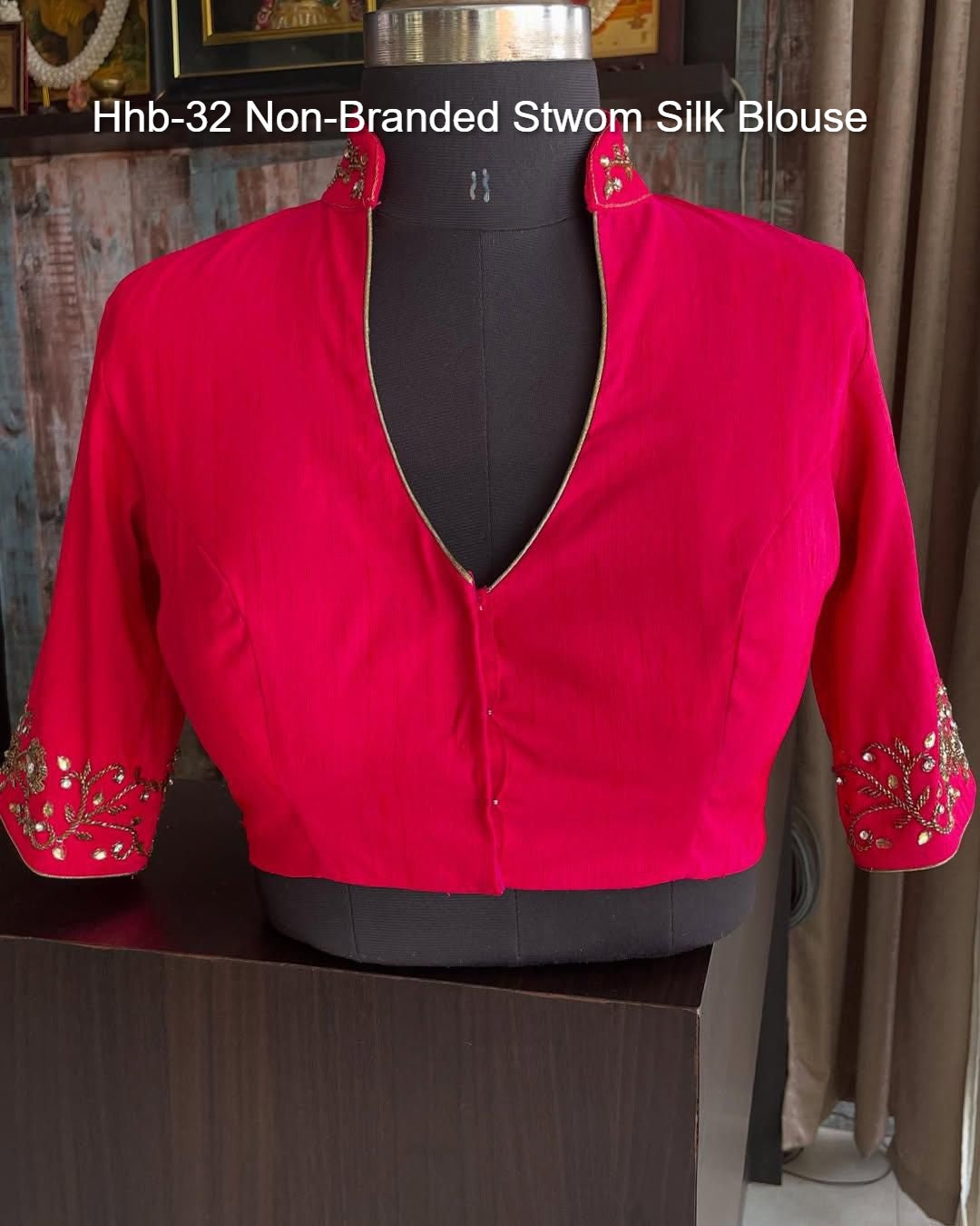Hhb-32 Non-Branded Stwom Silk Blouse