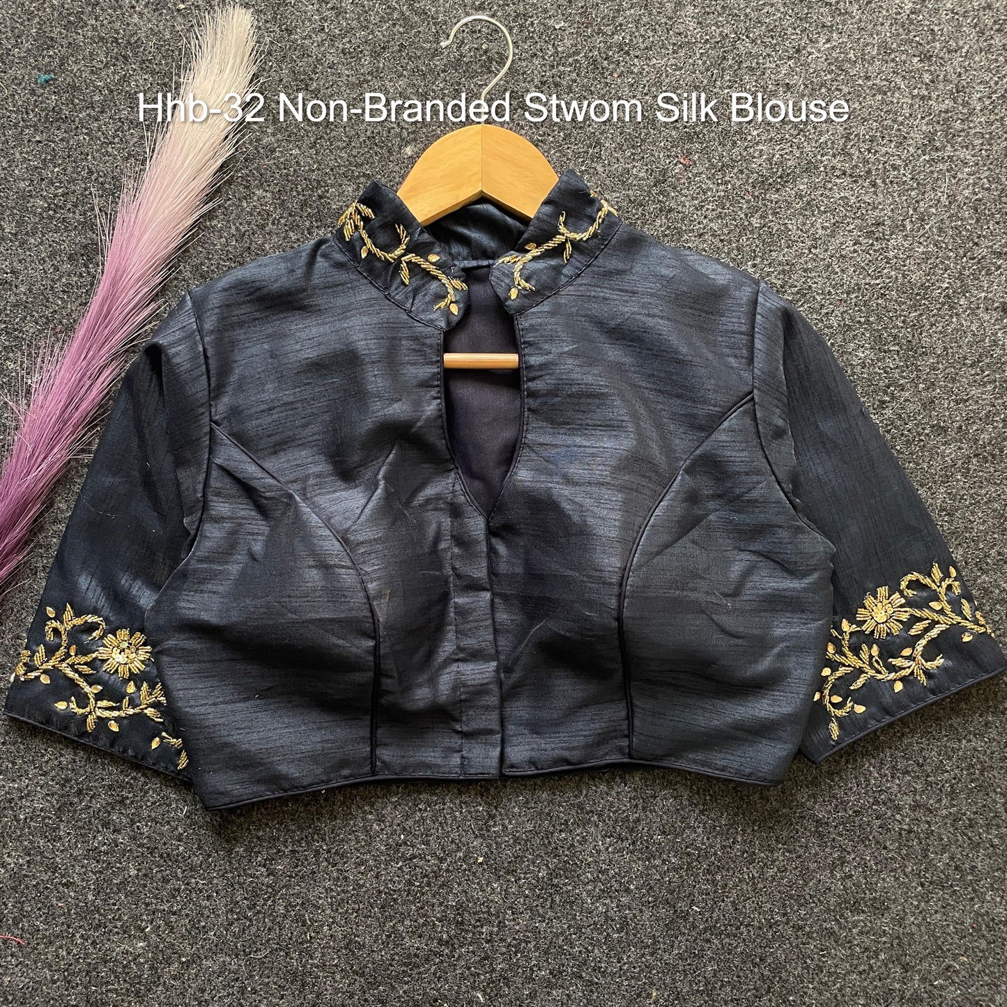 Hhb-32 Non-Branded Stwom Silk Blouse