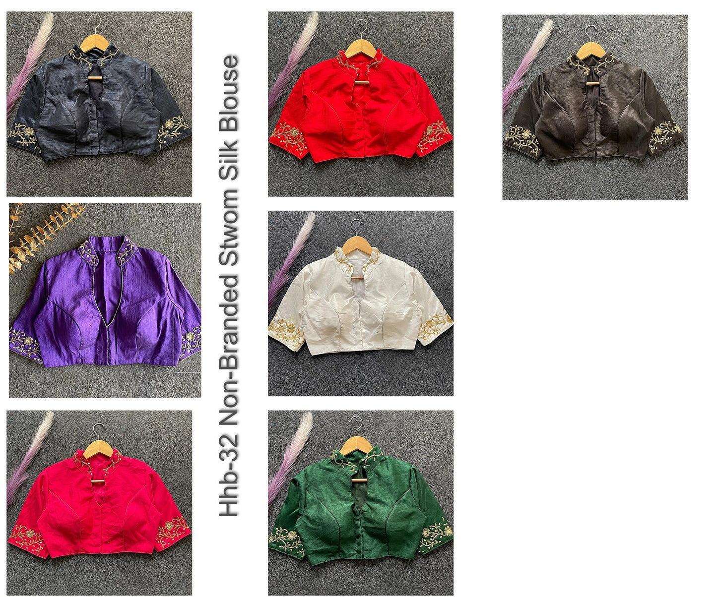 Hhb-32 Non-Branded Stwom Silk Blouse