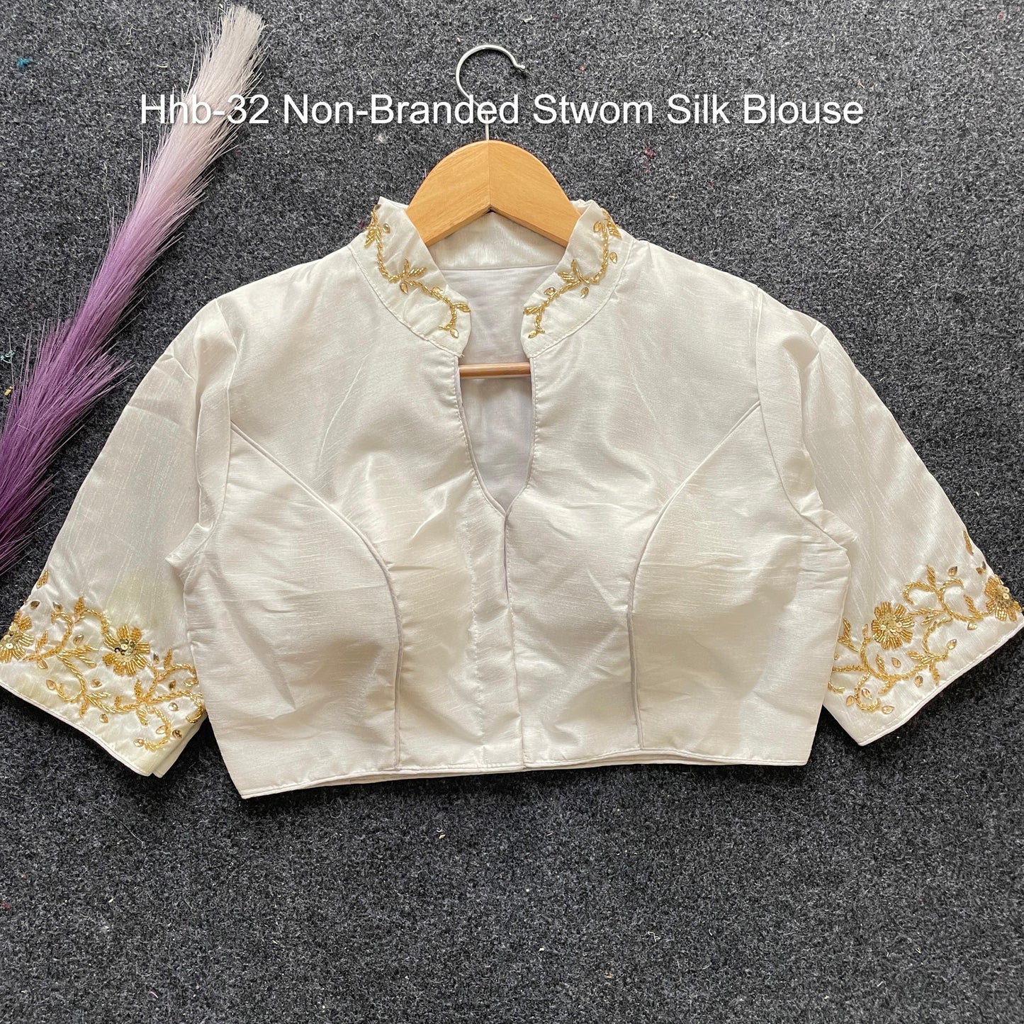 Hhb-32 Non-Branded Stwom Silk Blouse