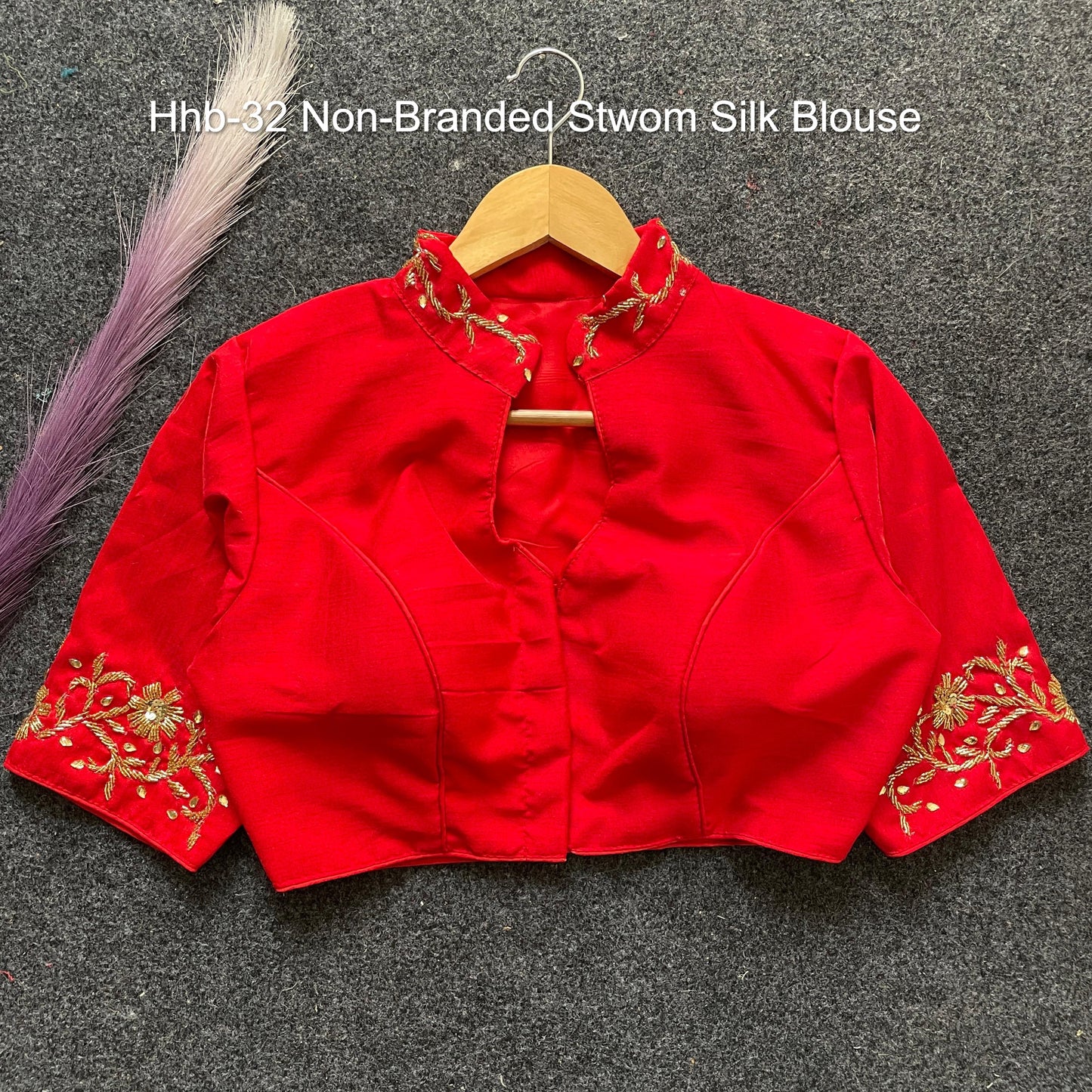 Hhb-32 Non-Branded Stwom Silk Blouse