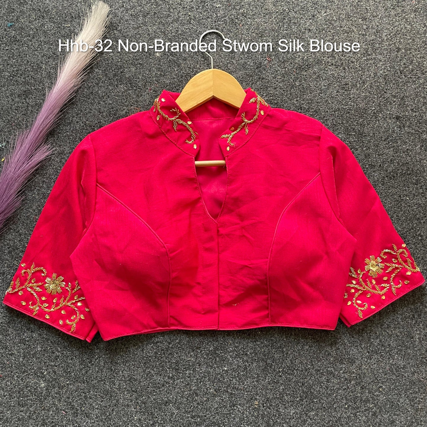 Hhb-32 Non-Branded Stwom Silk Blouse
