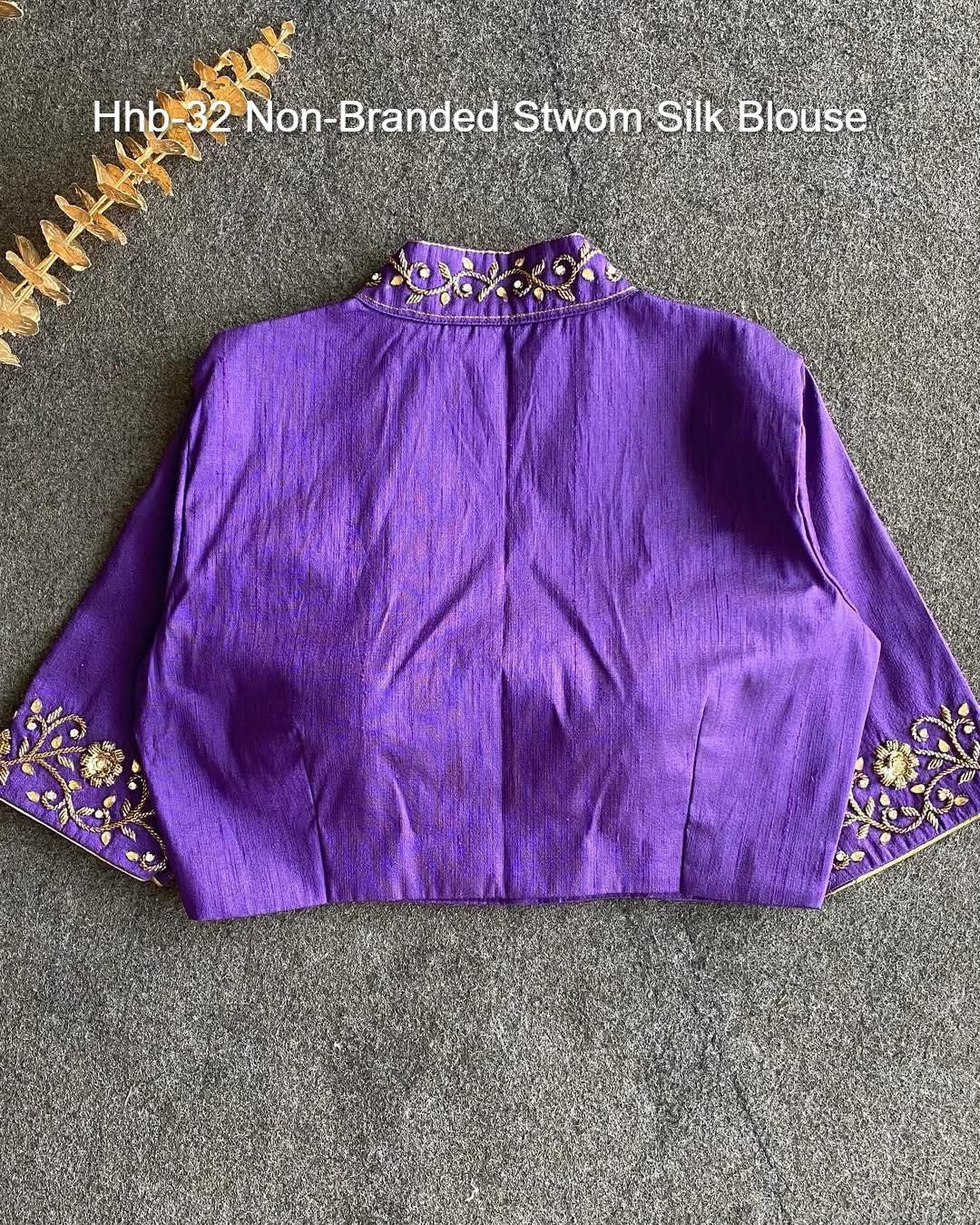 Hhb-32 Non-Branded Stwom Silk Blouse