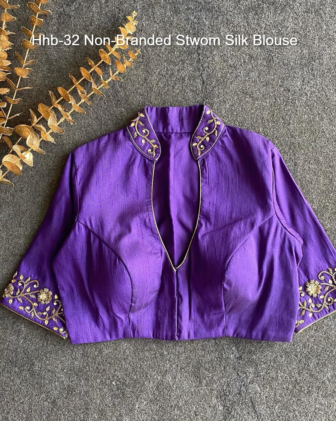 Hhb-32 Non-Branded Stwom Silk Blouse