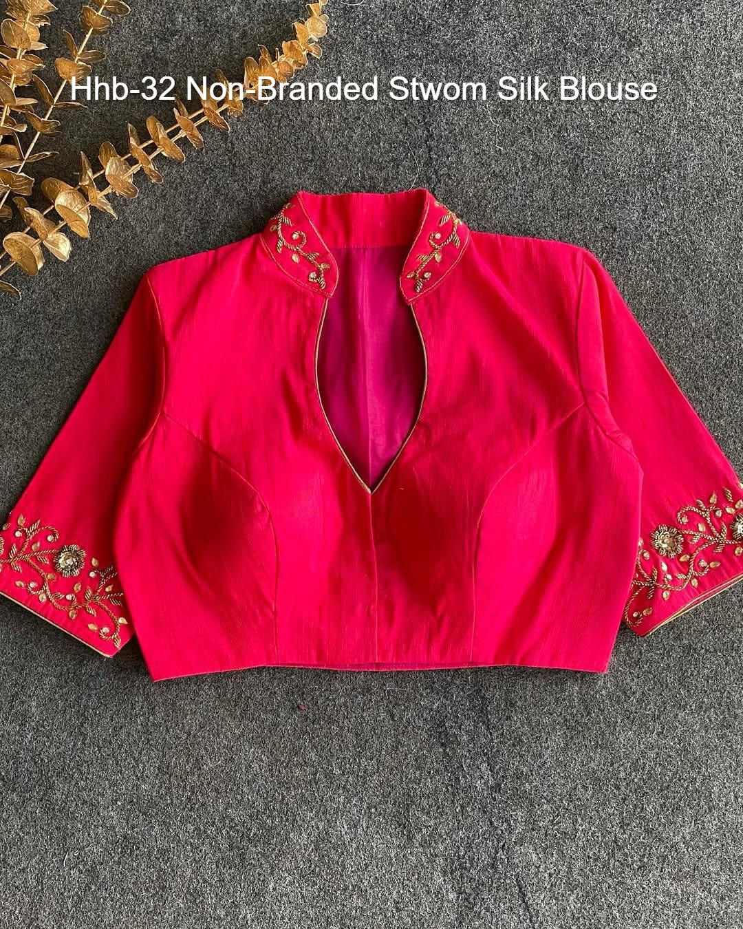 Hhb-32 Non-Branded Stwom Silk Blouse