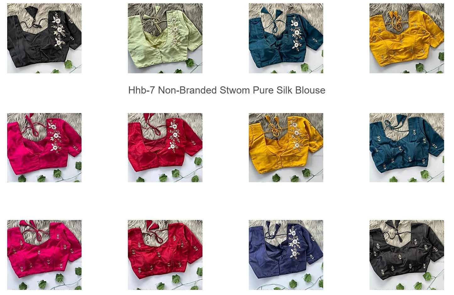Hhb-7 Non-Branded Stwom Pure Silk Blouse