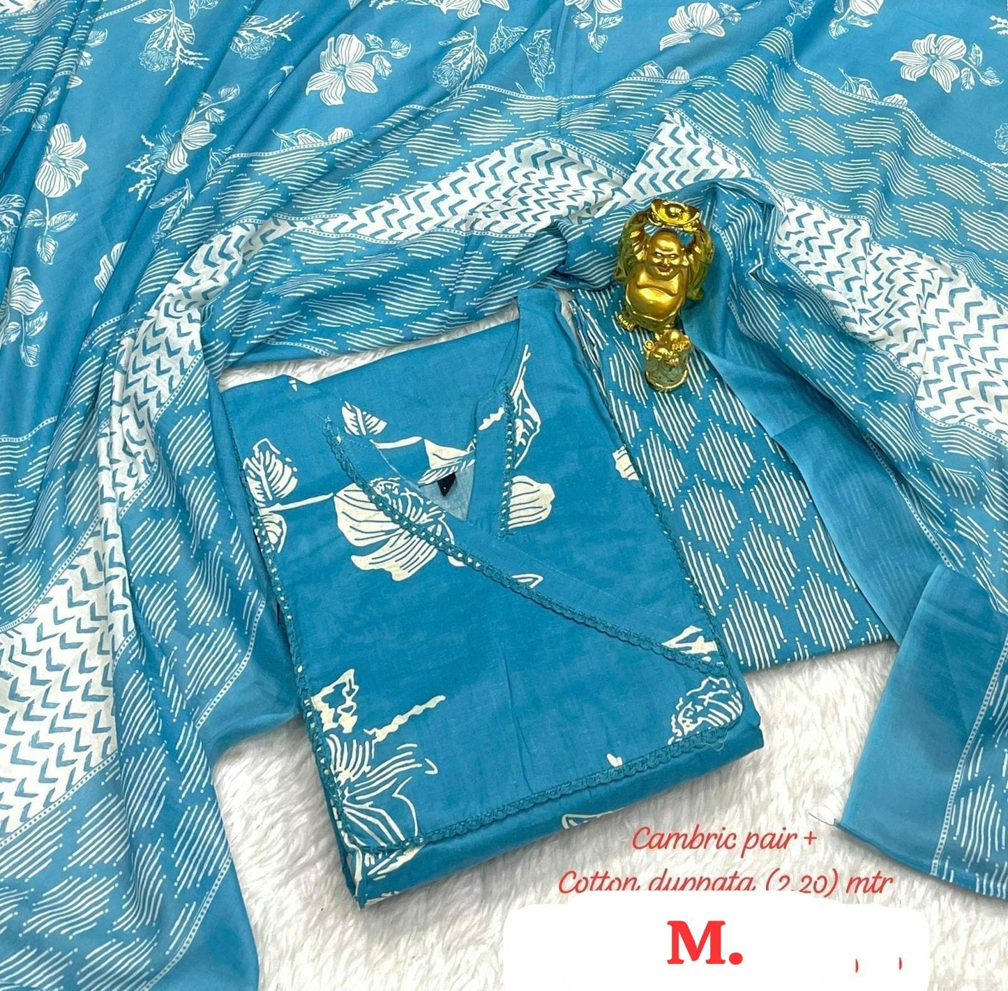 Hi V Neck Non-Branded Stpmr Cotton Readymade Suits