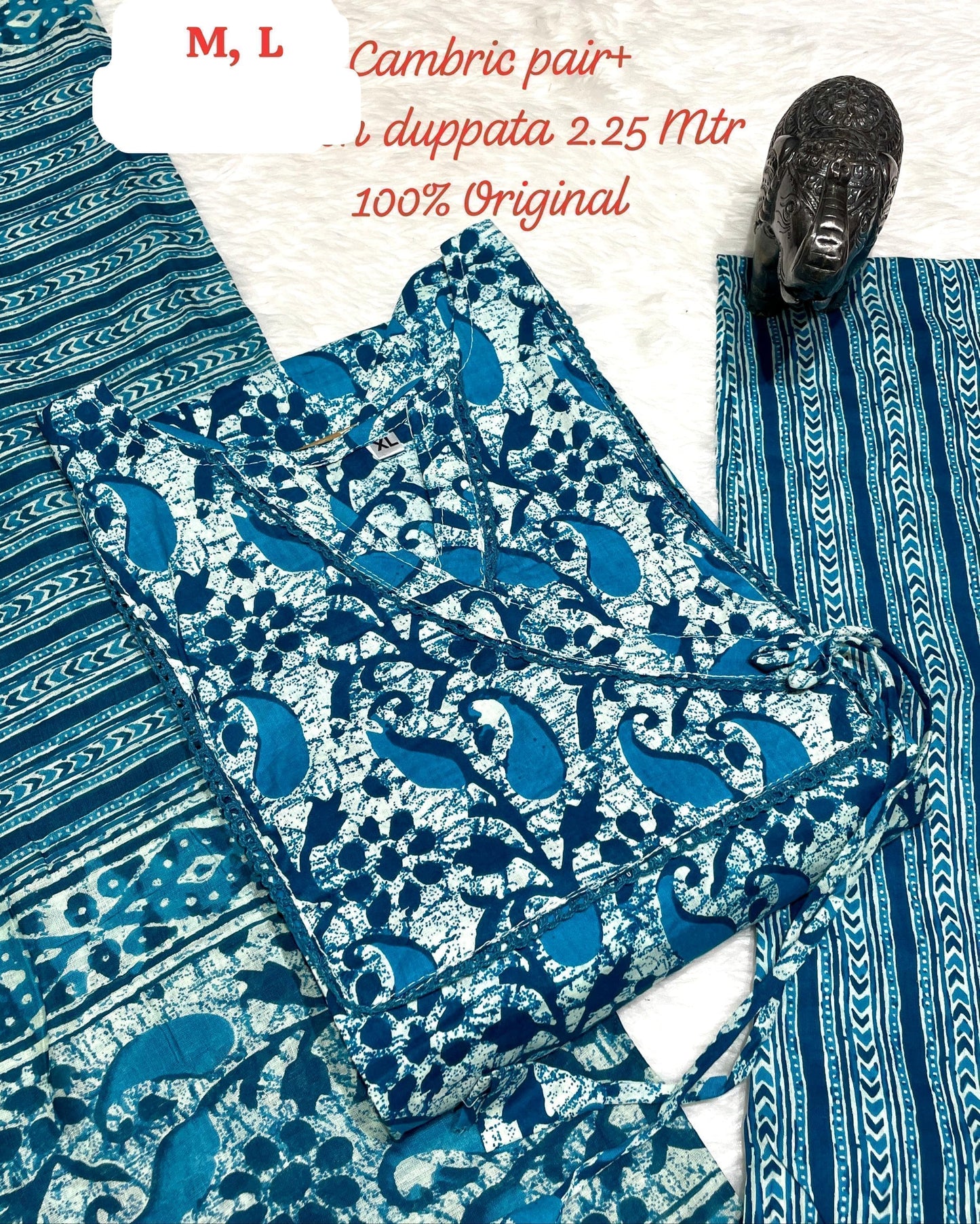 Hi V Neck Non-Branded Stpmr Cotton Readymade Suits