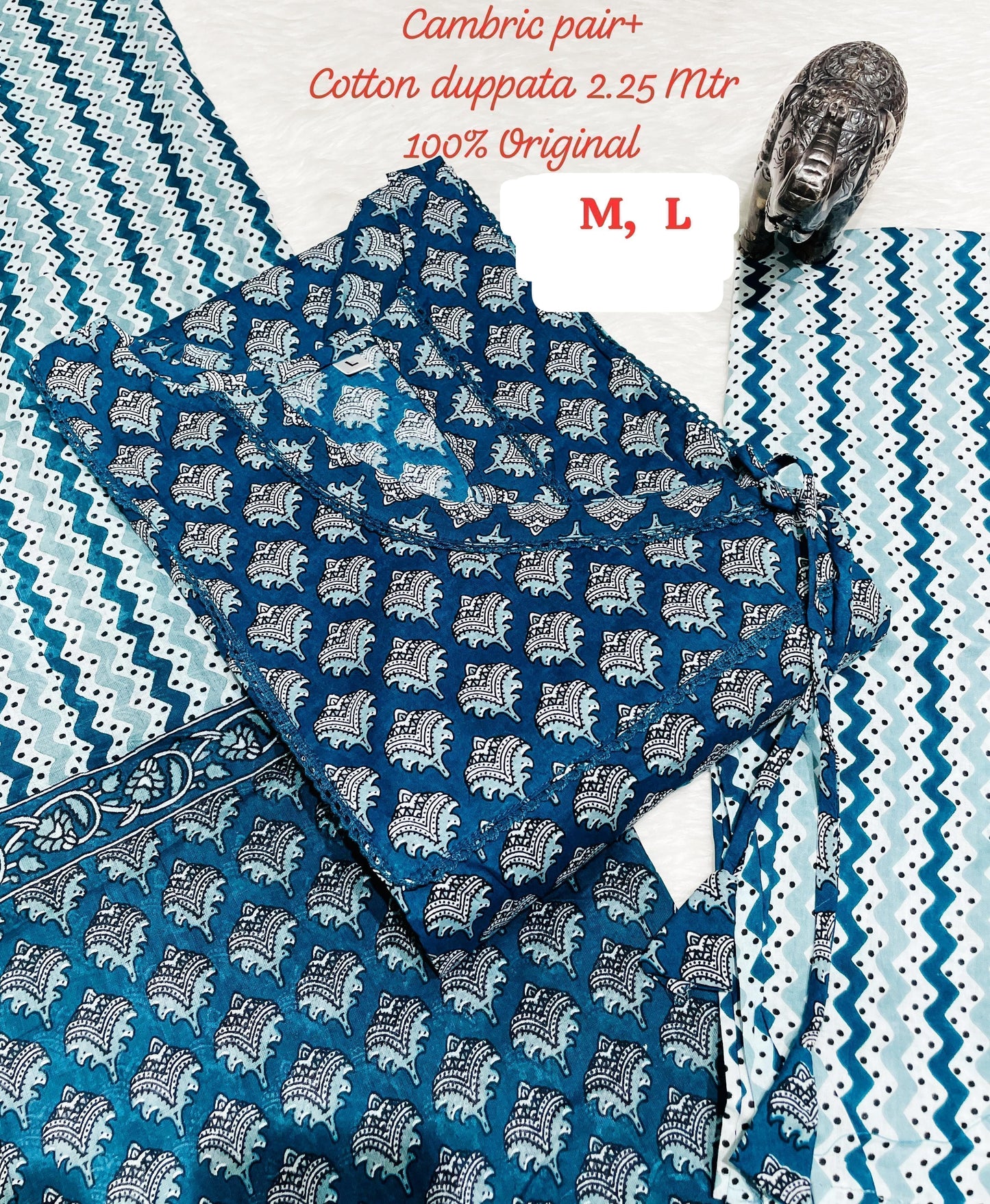 Hi V Neck Non-Branded Stpmr Cotton Readymade Suits