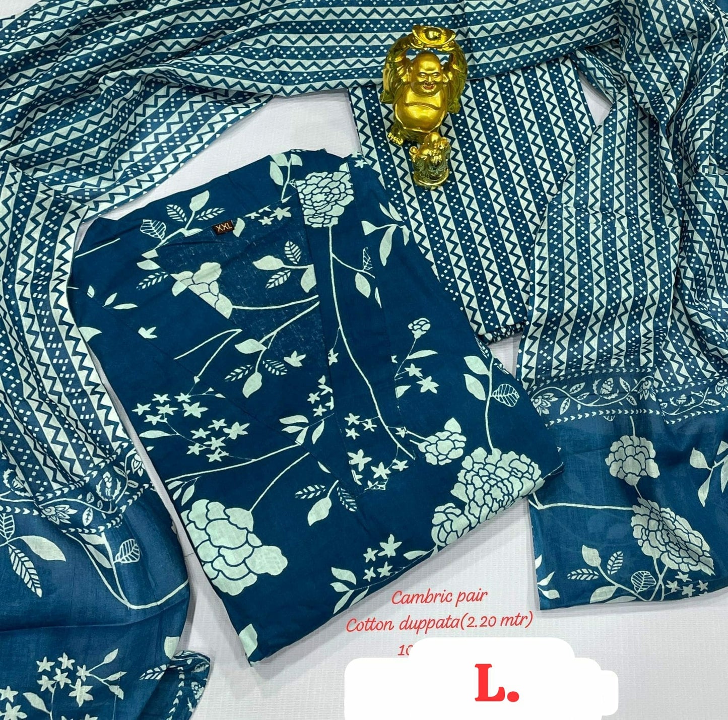 Hi V Neck Non-Branded Stpmr Cotton Readymade Suits
