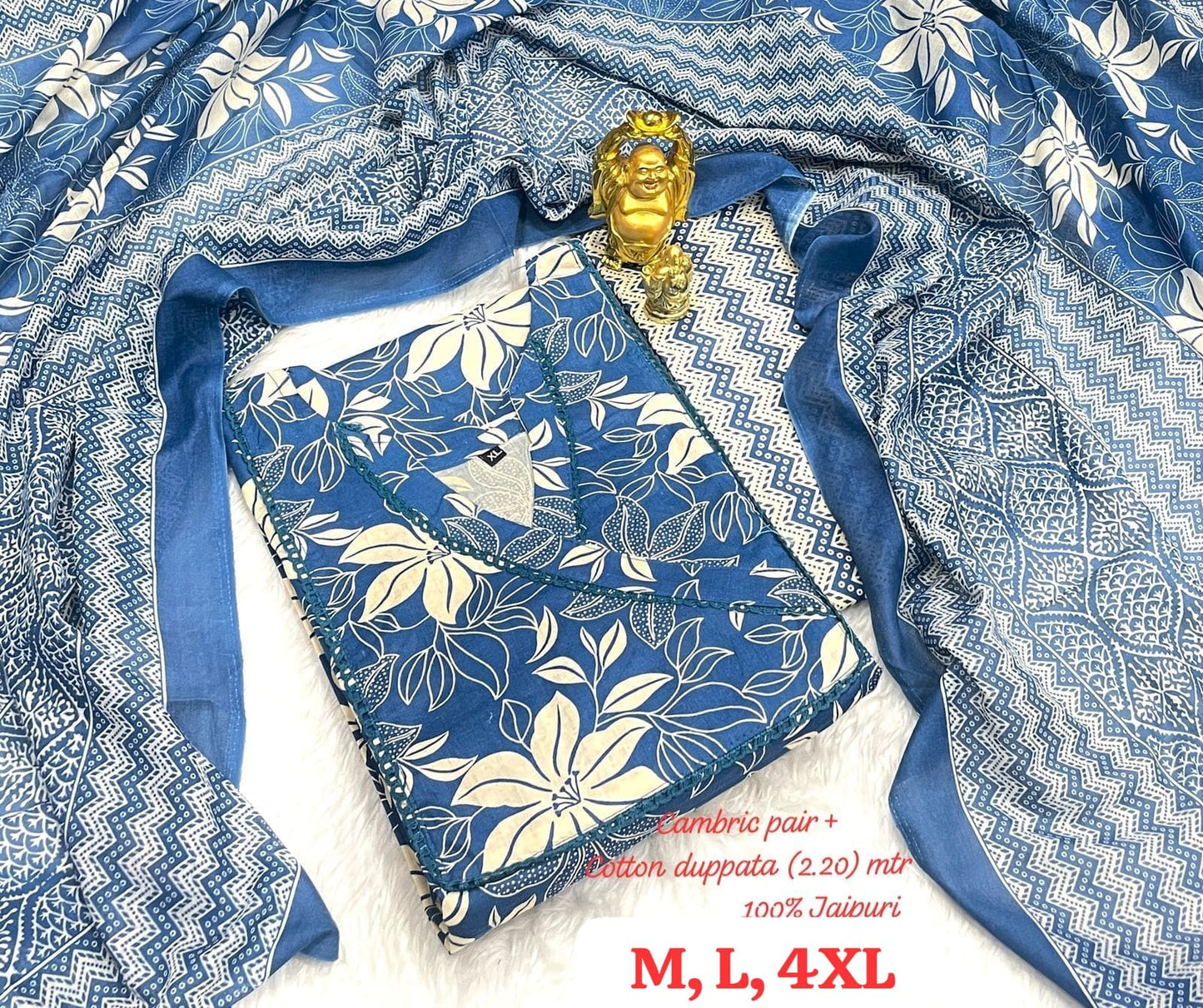 Hi V Neck Non-Branded Stpmr Cotton Readymade Suits