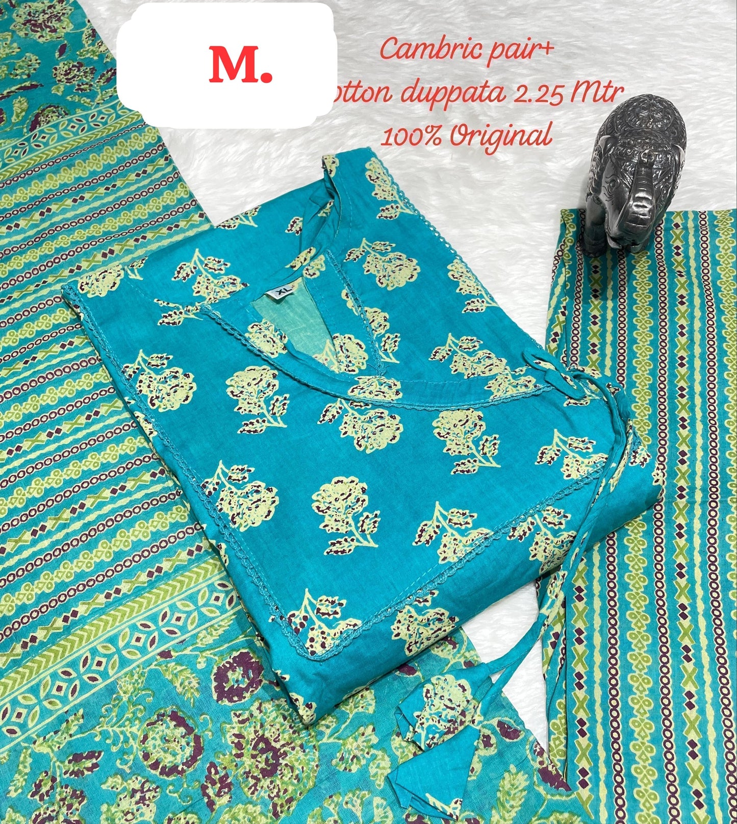 Hi V Neck Non-Branded Stpmr Cotton Readymade Suits