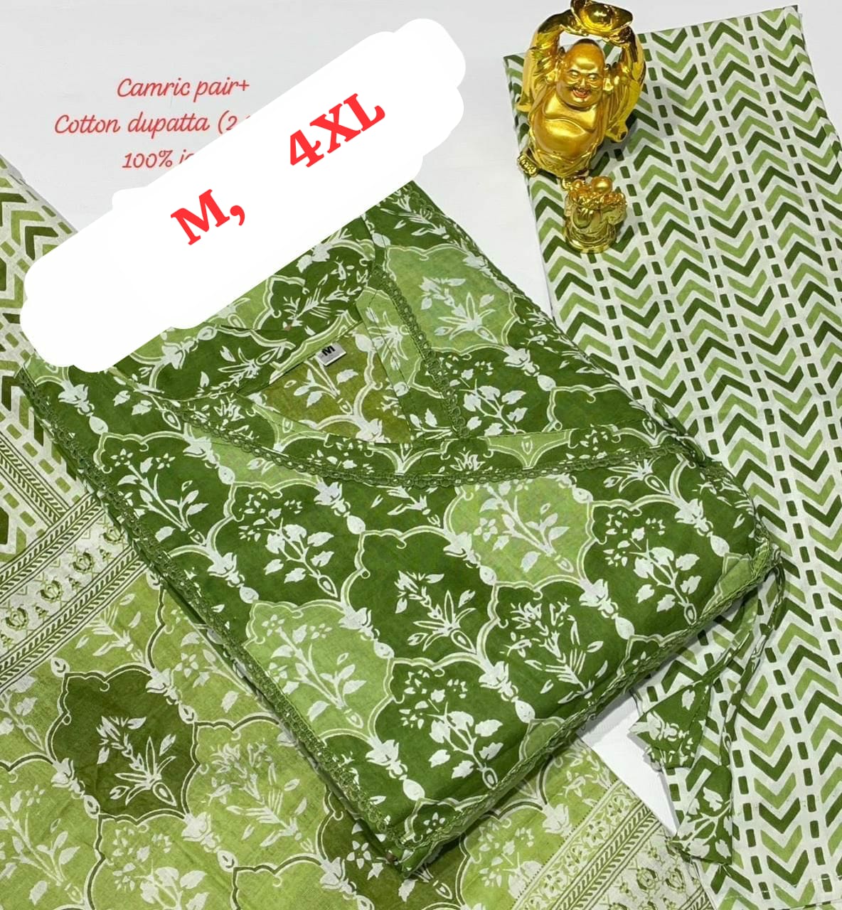Hi V Neck Non-Branded Stpmr Cotton Readymade Suits